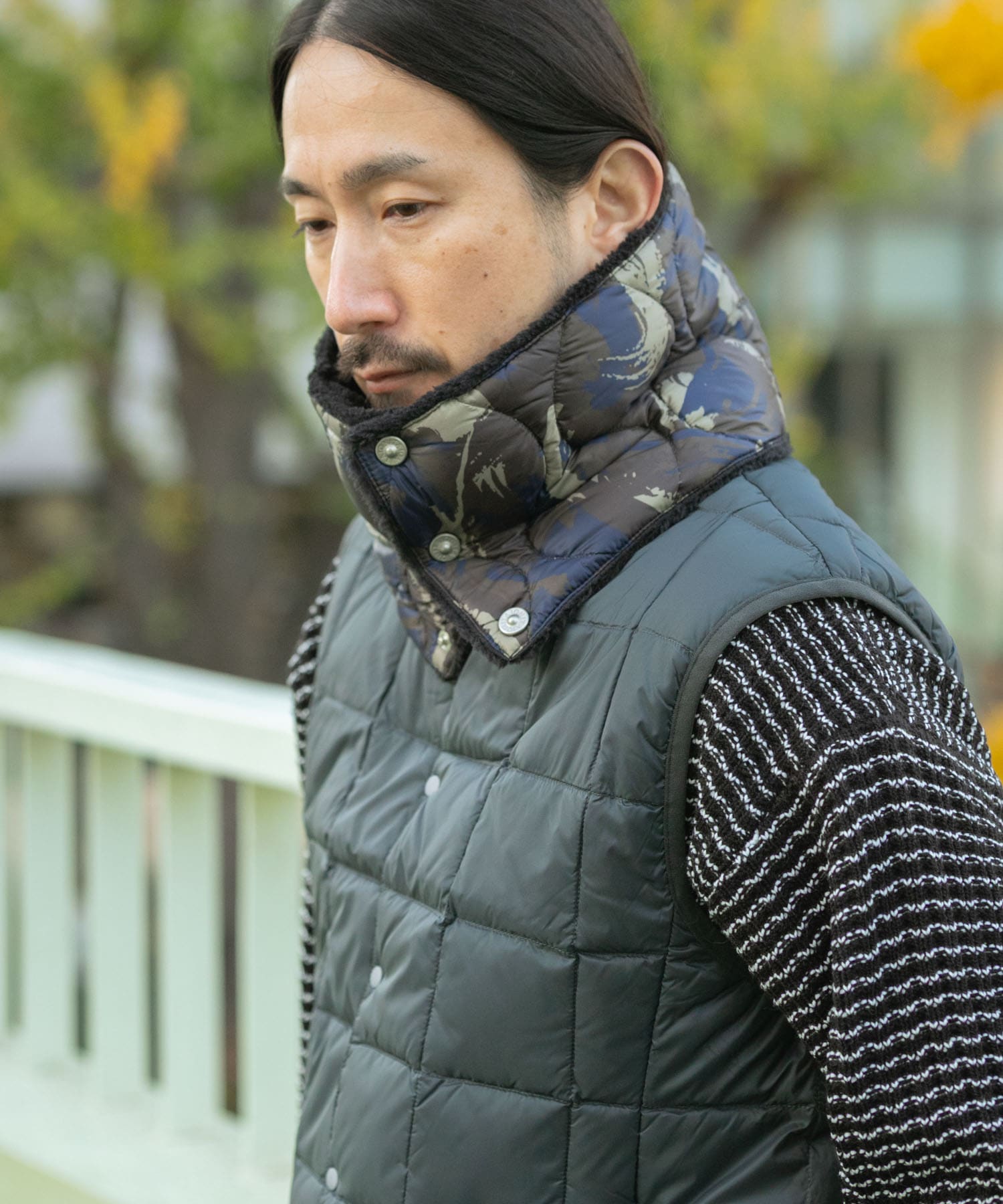 TAION　Reversible Down Neck Warmer