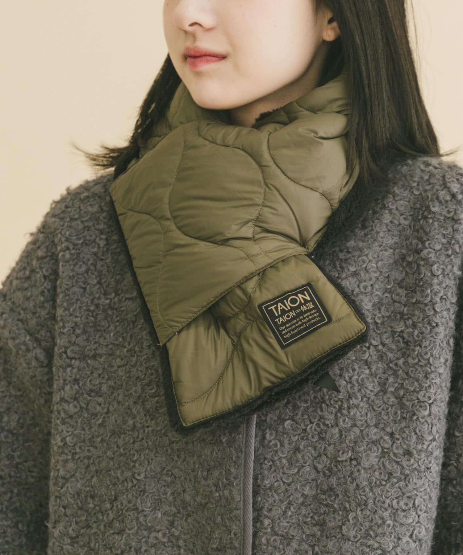 TAION　Reversible Down Scarf