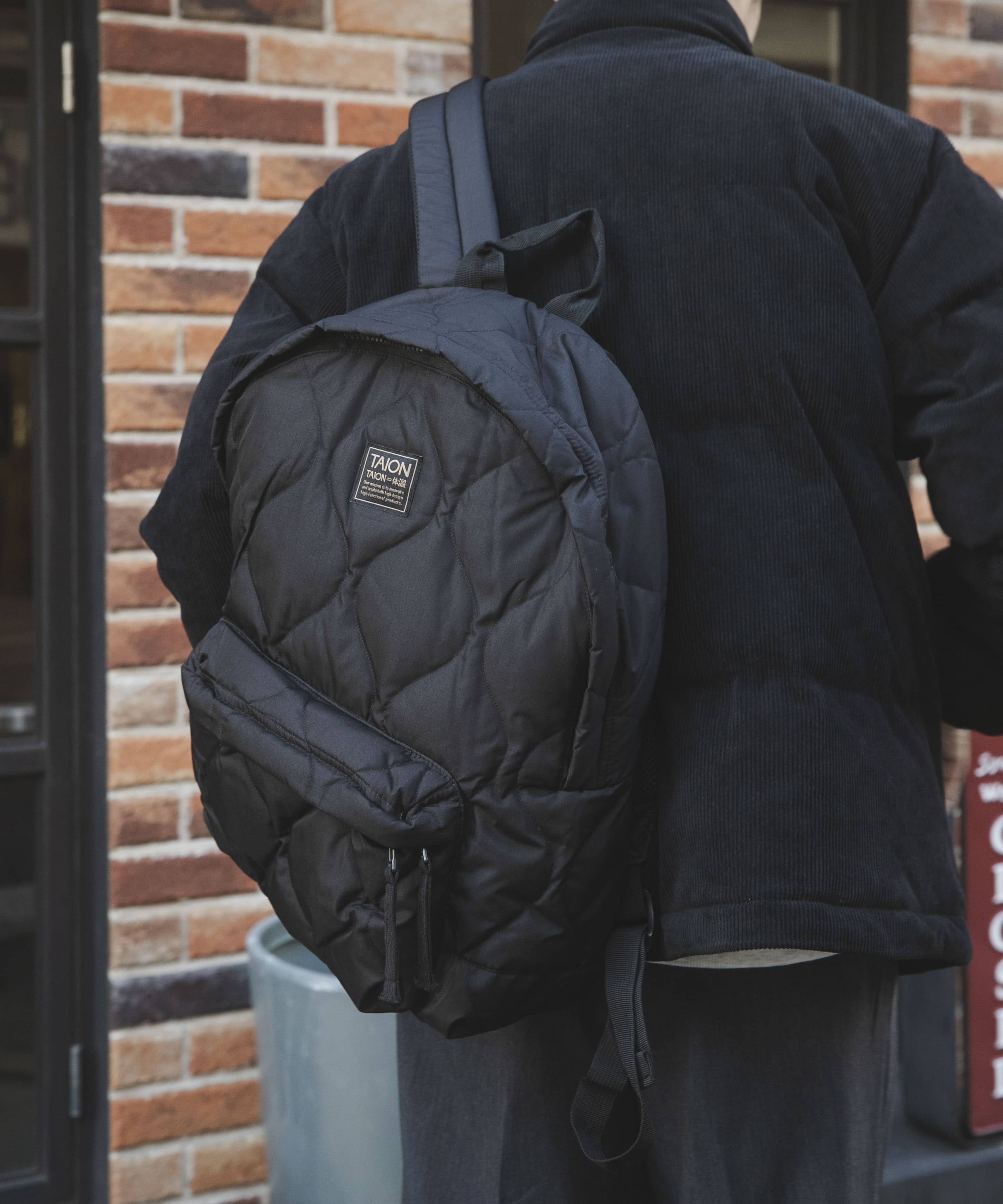 TAION　Military Down Back Pack BLK -