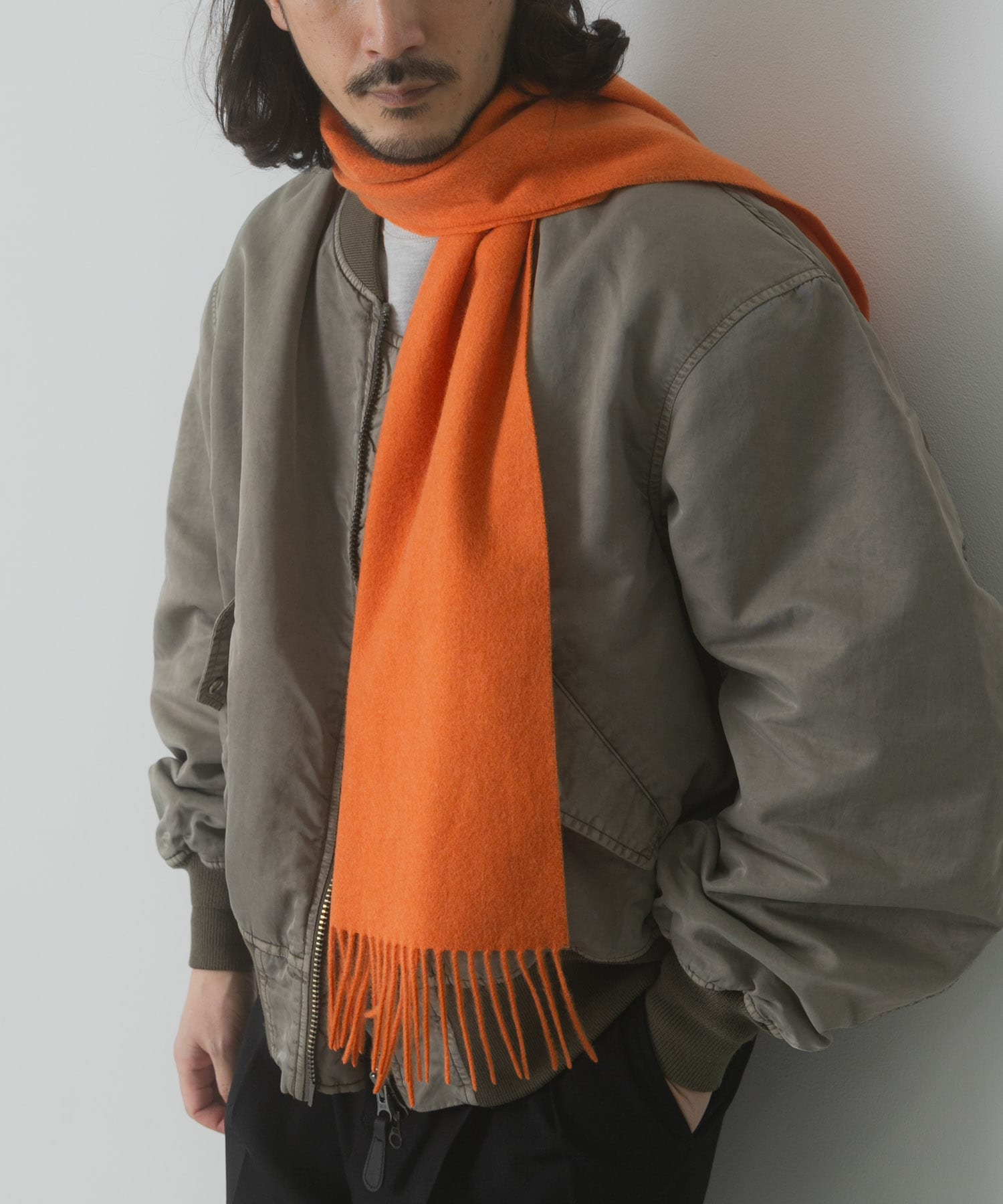 ウール×カシミヤ マフラー