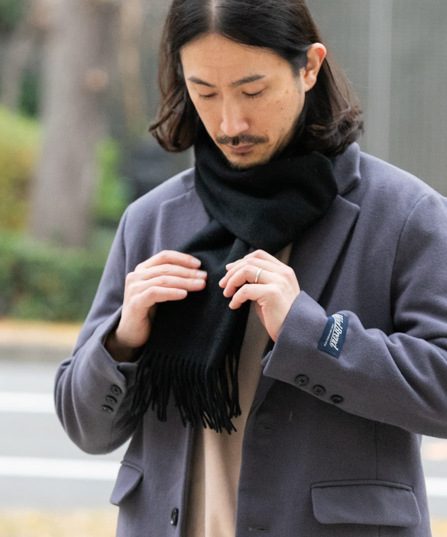 ウール×カシミヤ マフラー(- BLK): ファッション雑貨｜URBAN RESEARCH