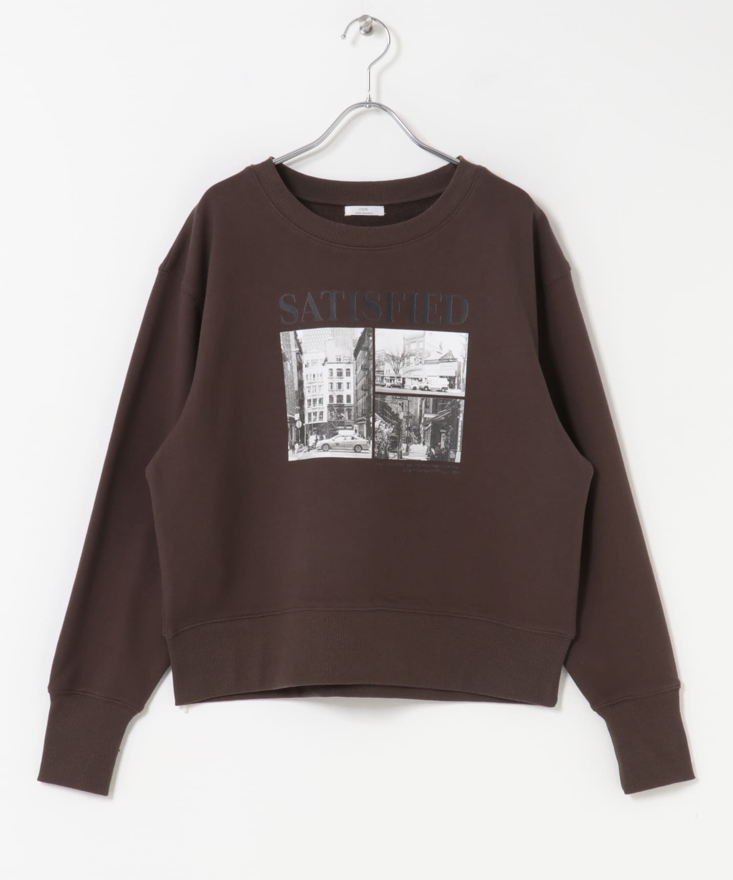 フォトプリントスウエット BRN FREE