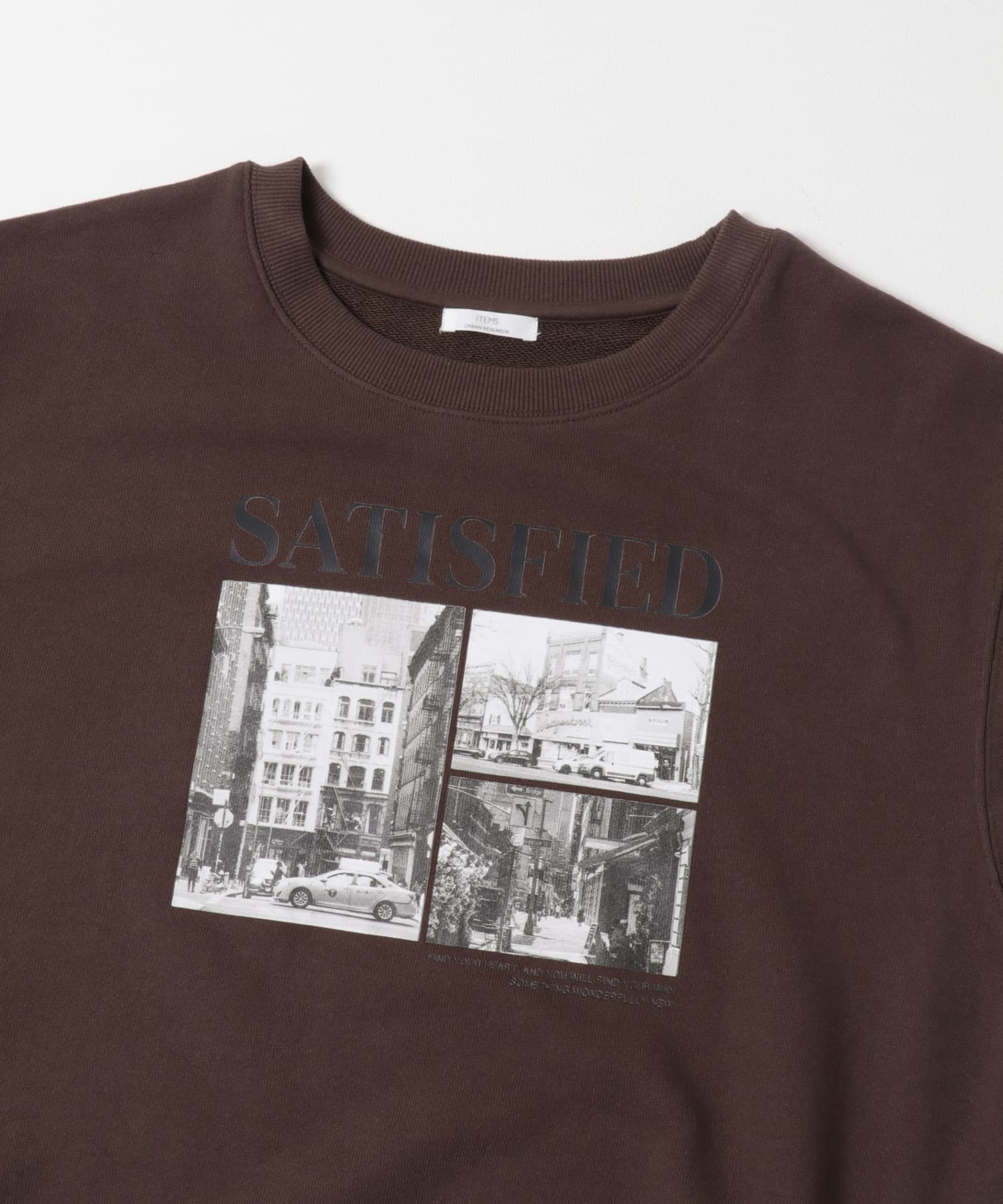 フォトプリントスウエット BRN FREE