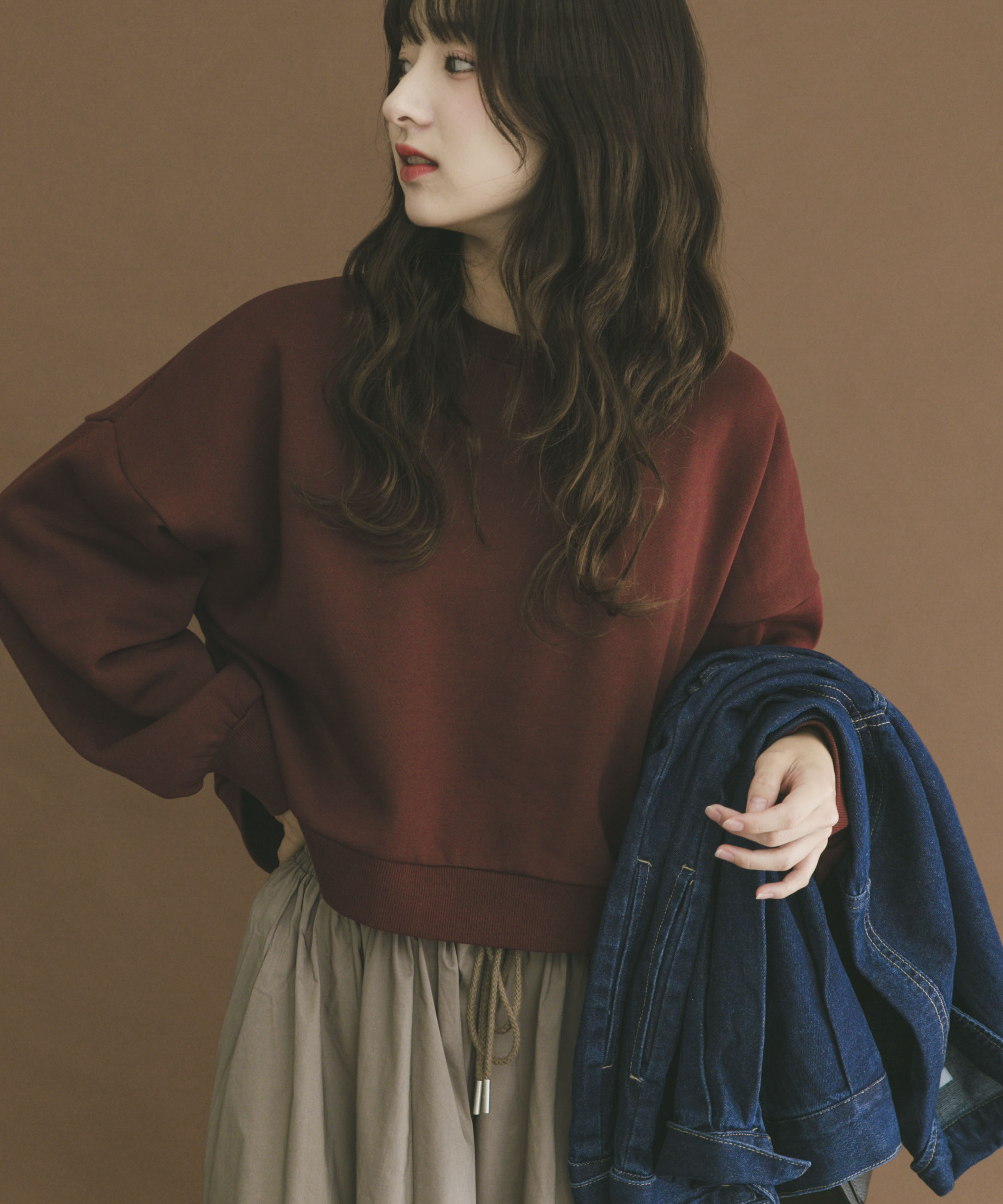 『UR TECH』ハイヒートコットンクルーネックスウェット