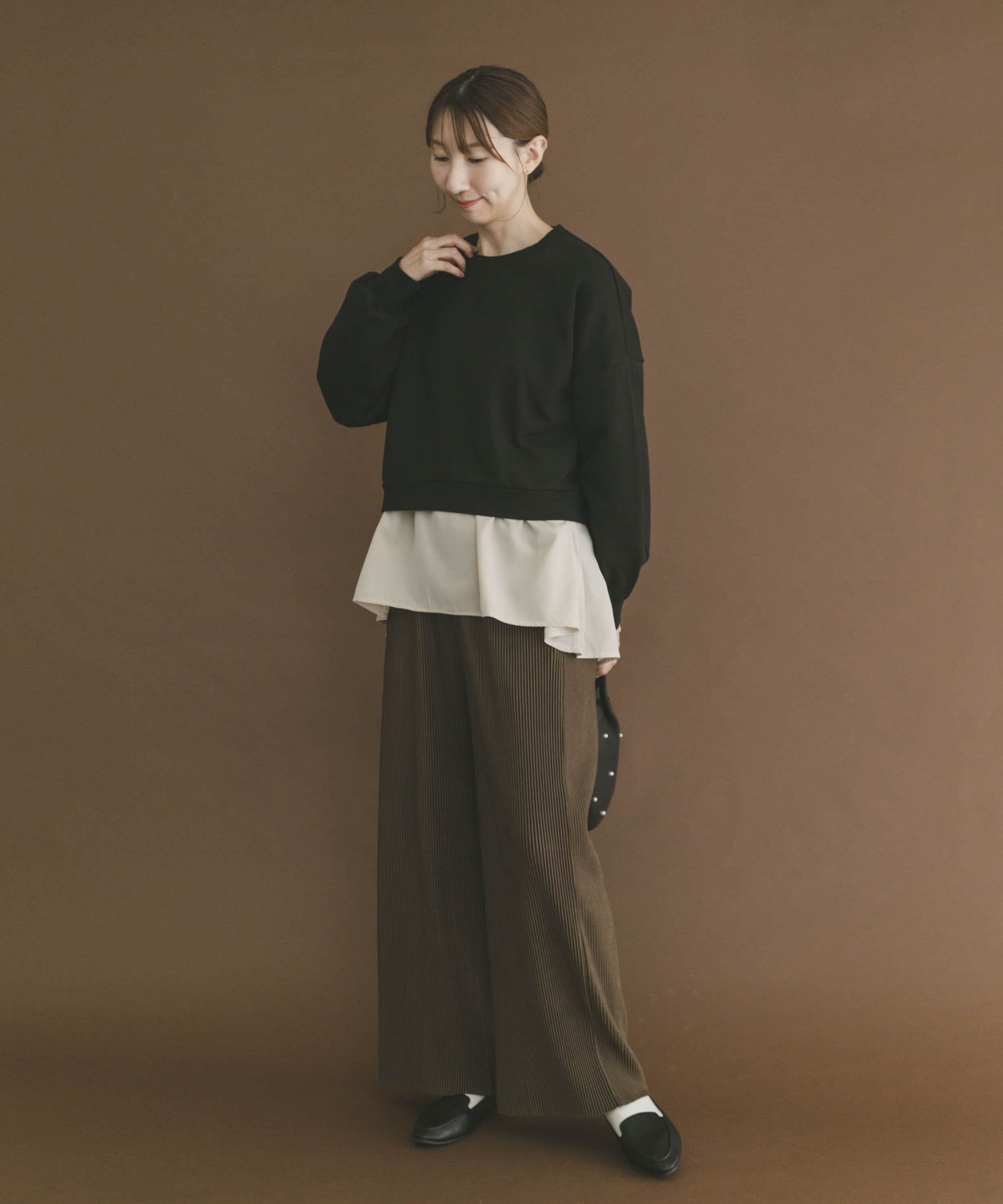 『UR TECH』ハイヒートコットンクルーネックスウェット BLK Free