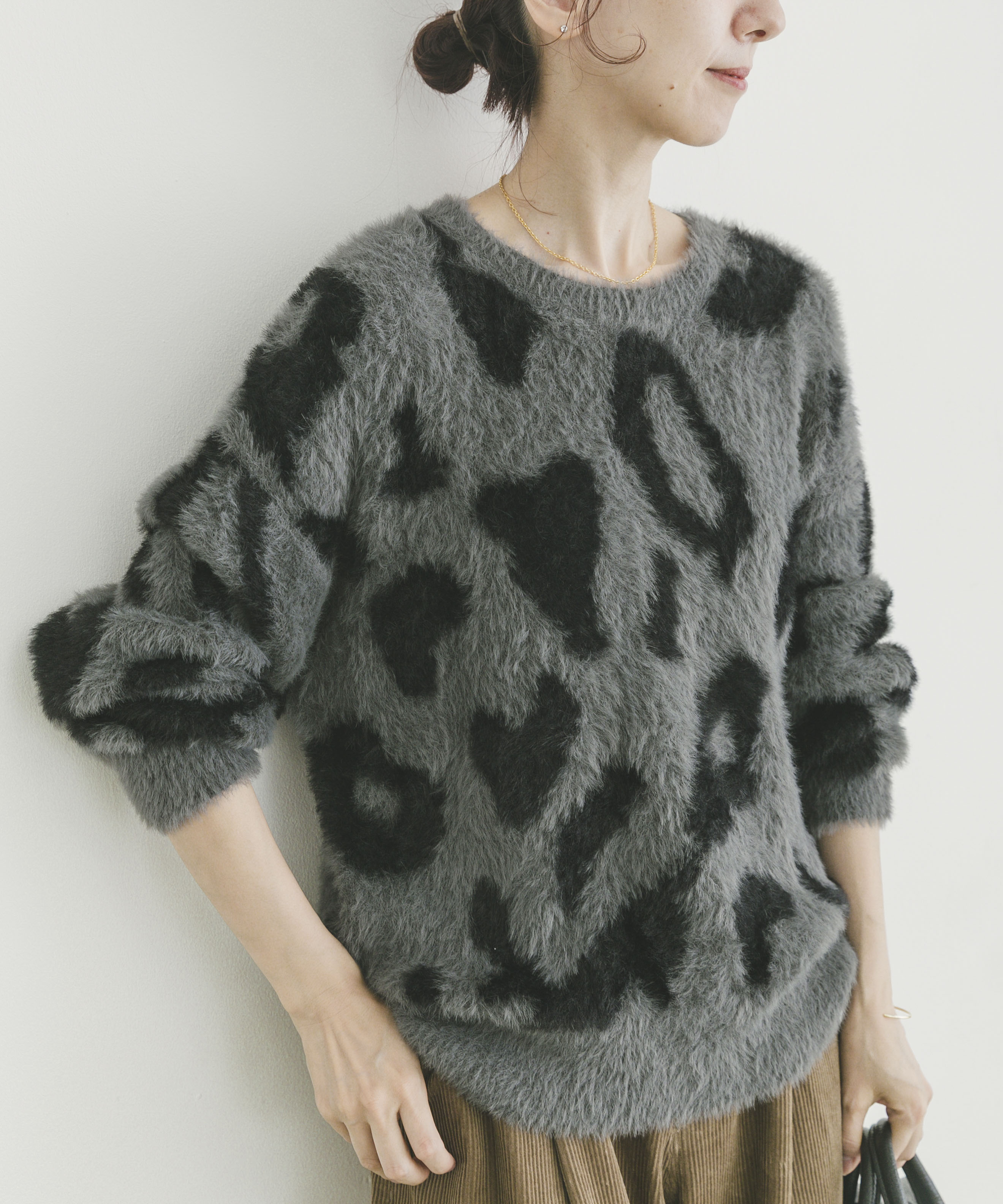 シャギービッグシルエットニット