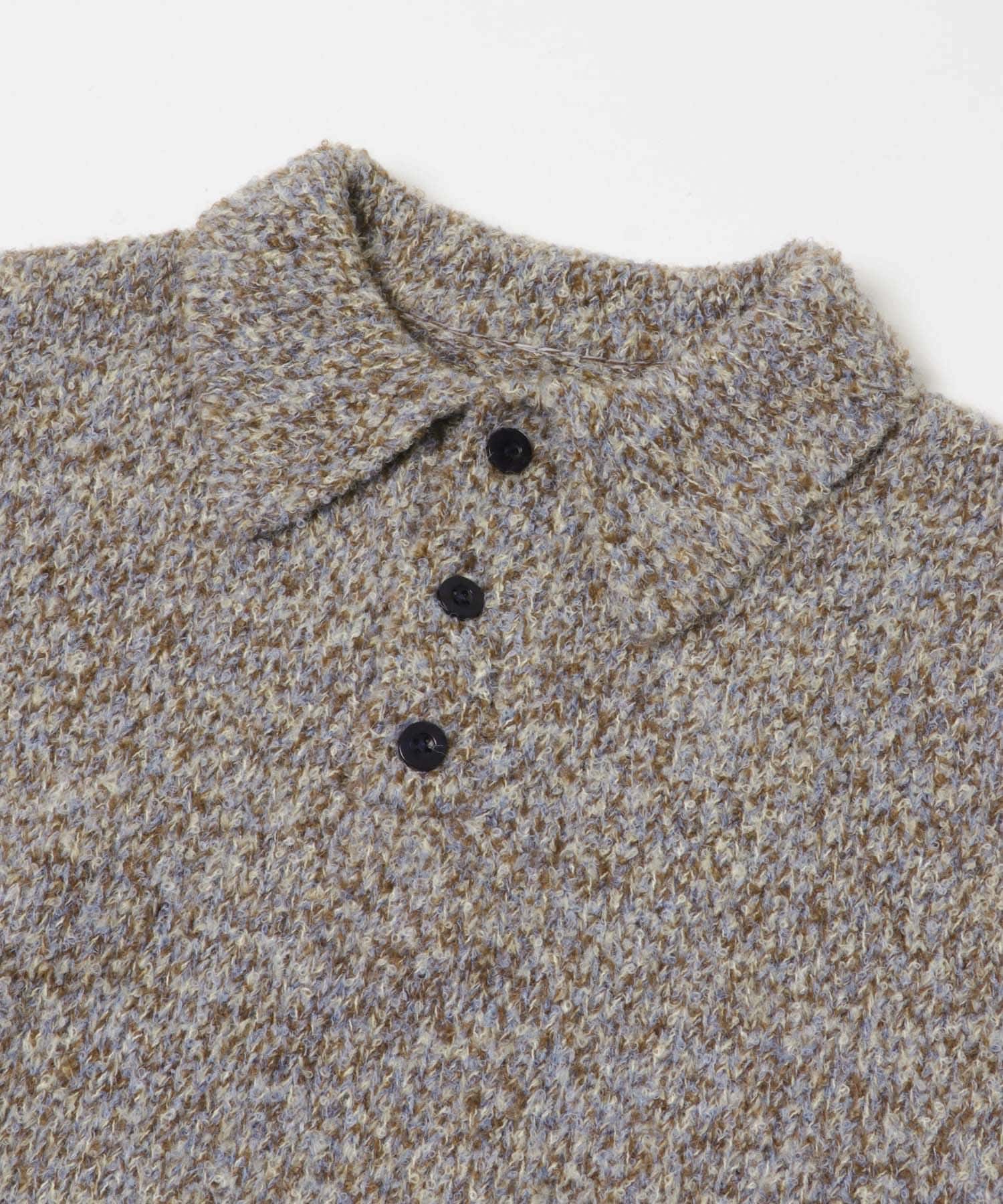 ネップミックスポロニット BRN Free