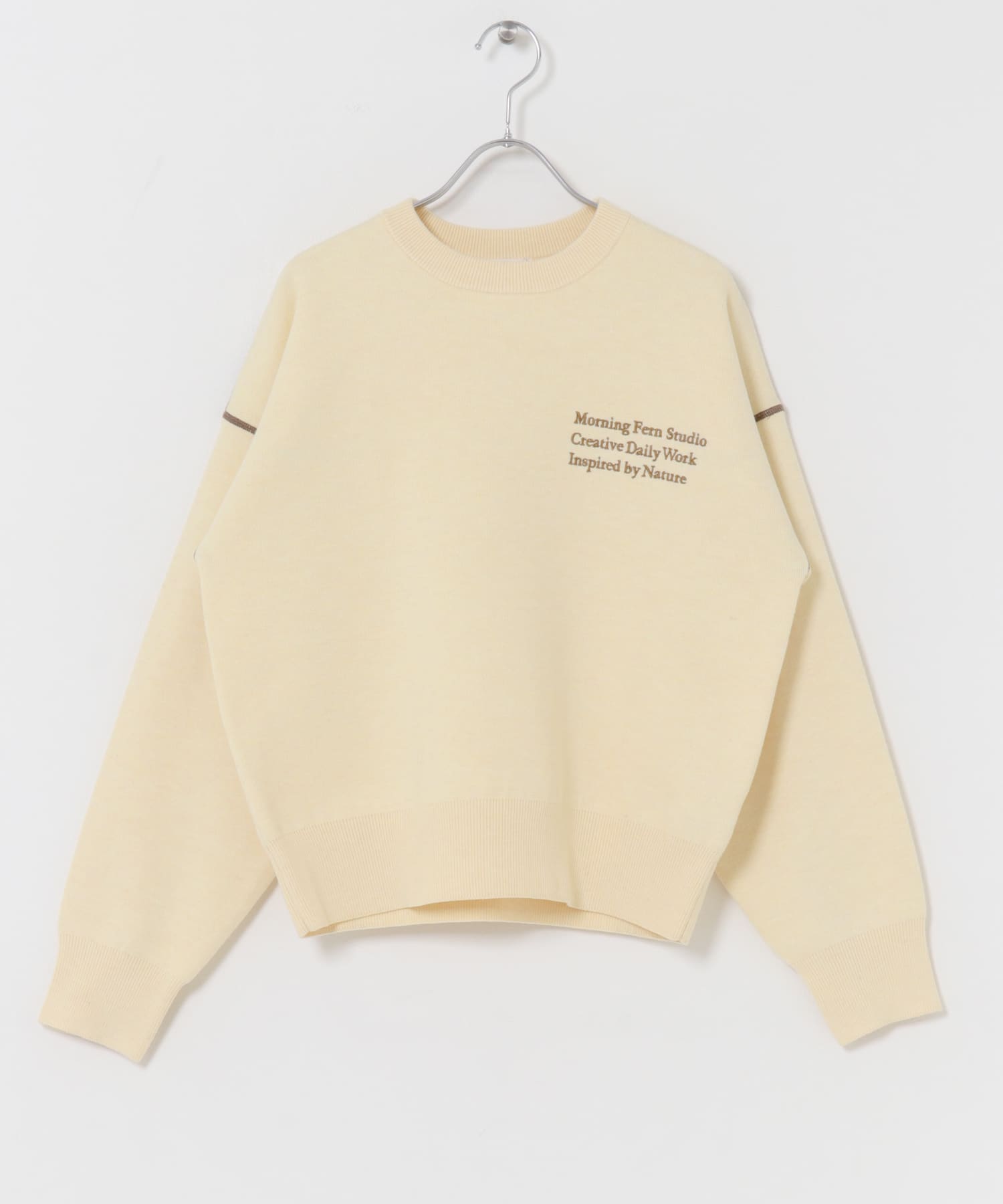 スウェットライククルーネックニット IVO Free