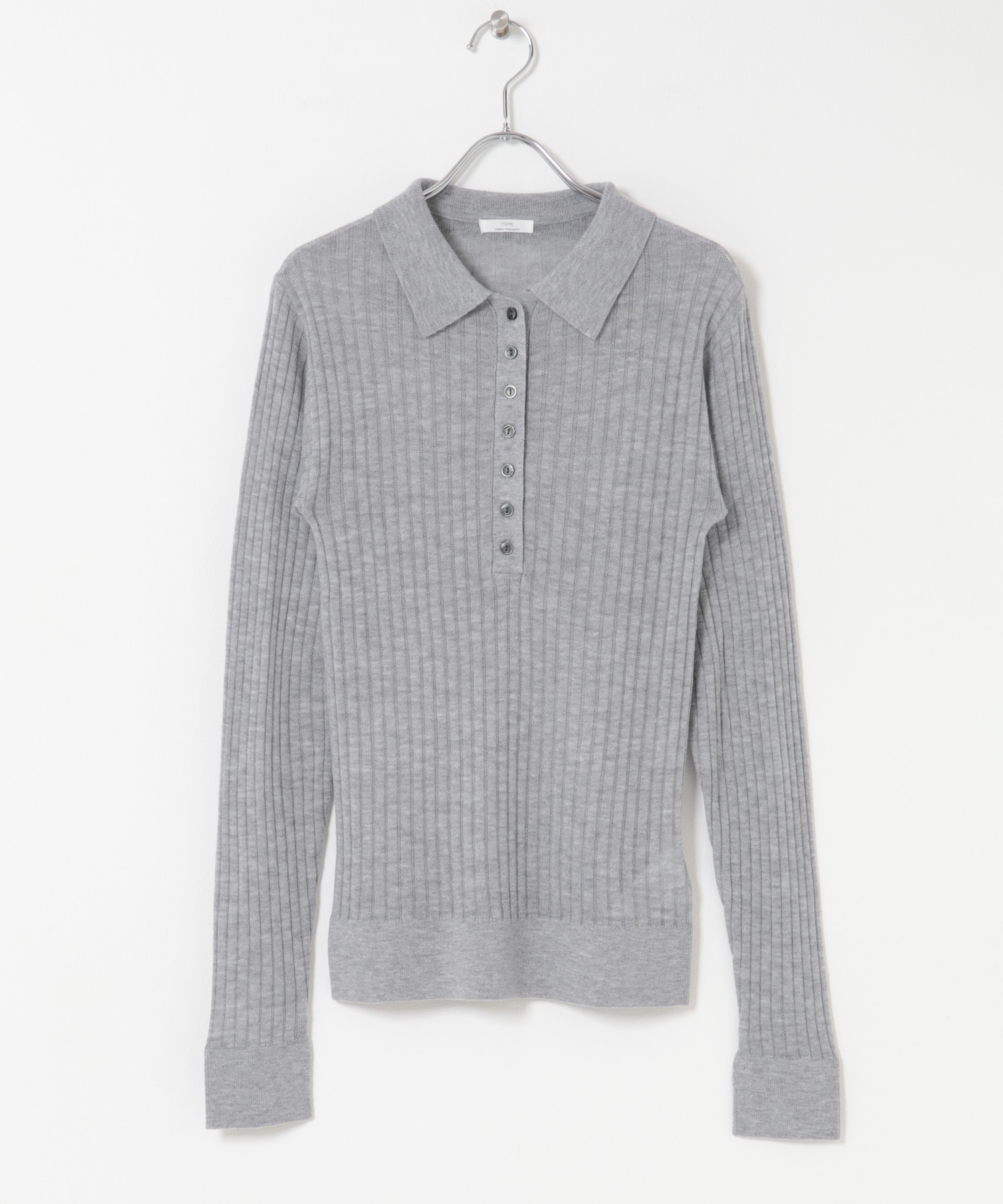 シアーリブポロニット GRY FREE