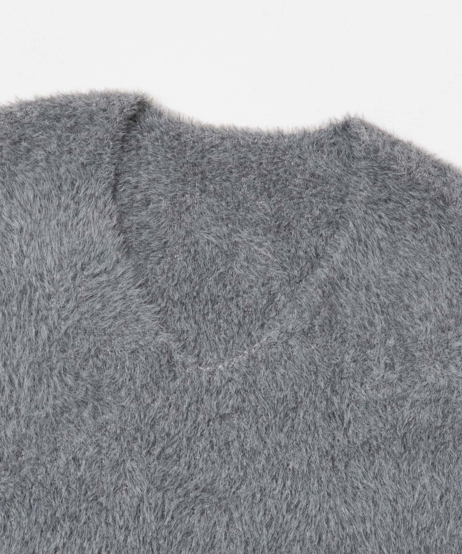 アニモシャギーVネックニット GRY Free