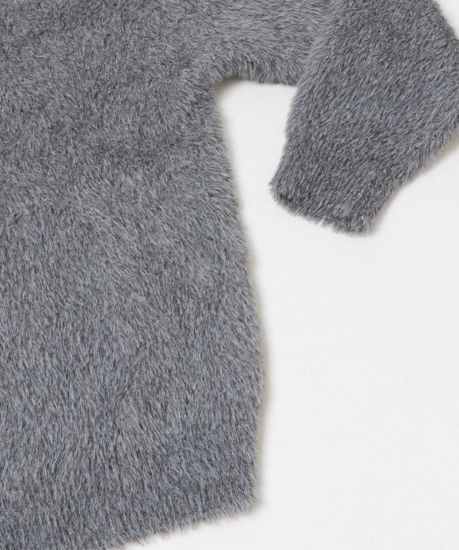 アニモシャギーVネックニット GRY Free