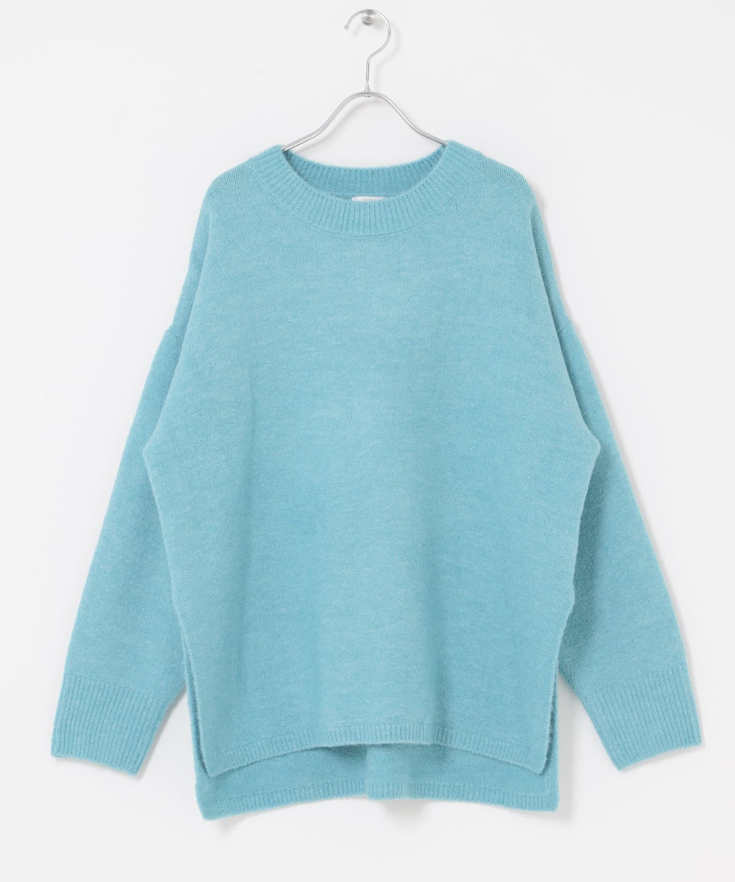 サイドスリットニットプルオーバー BLU Free