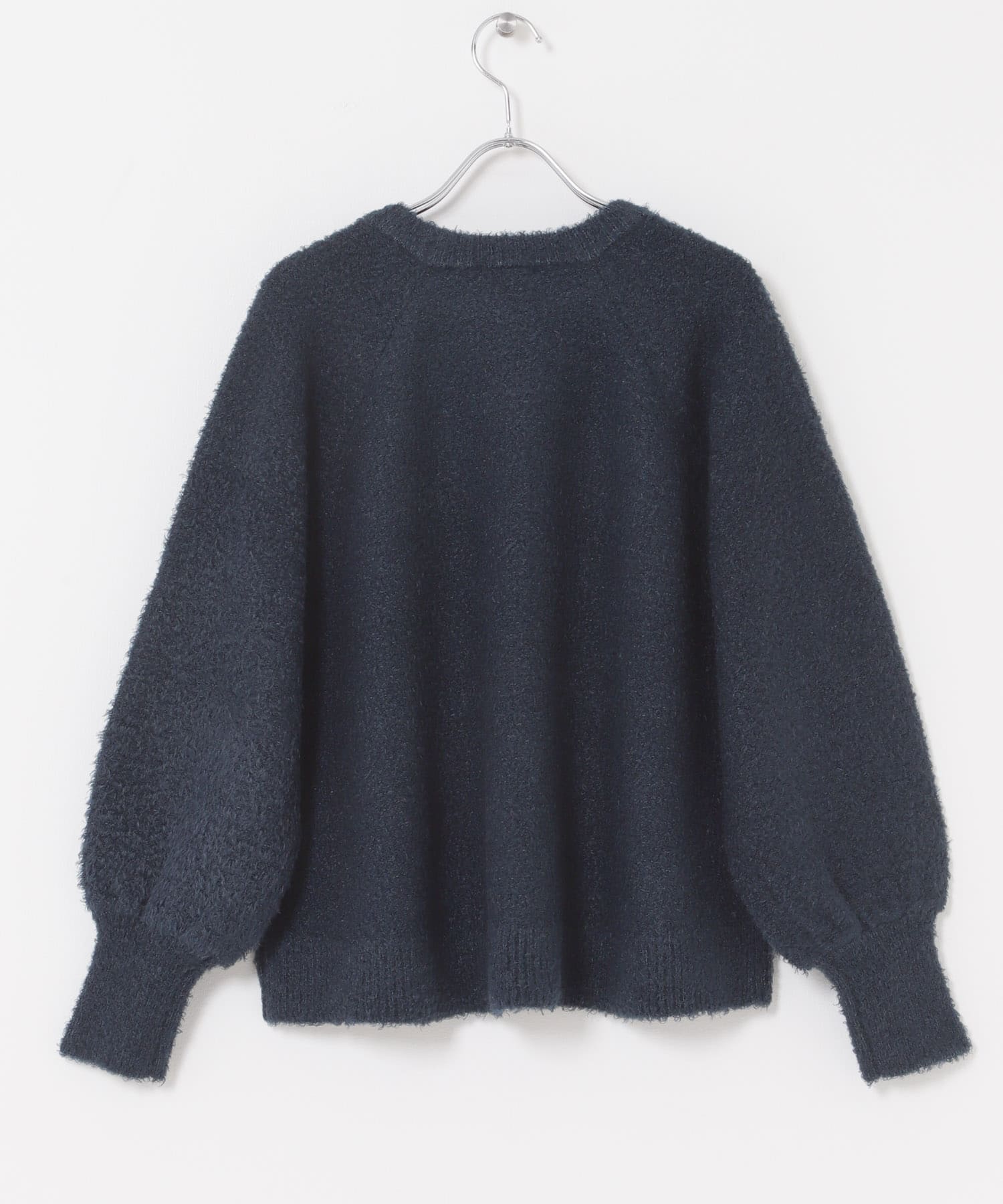 ボリュームスリーブラグランニット NVY Free