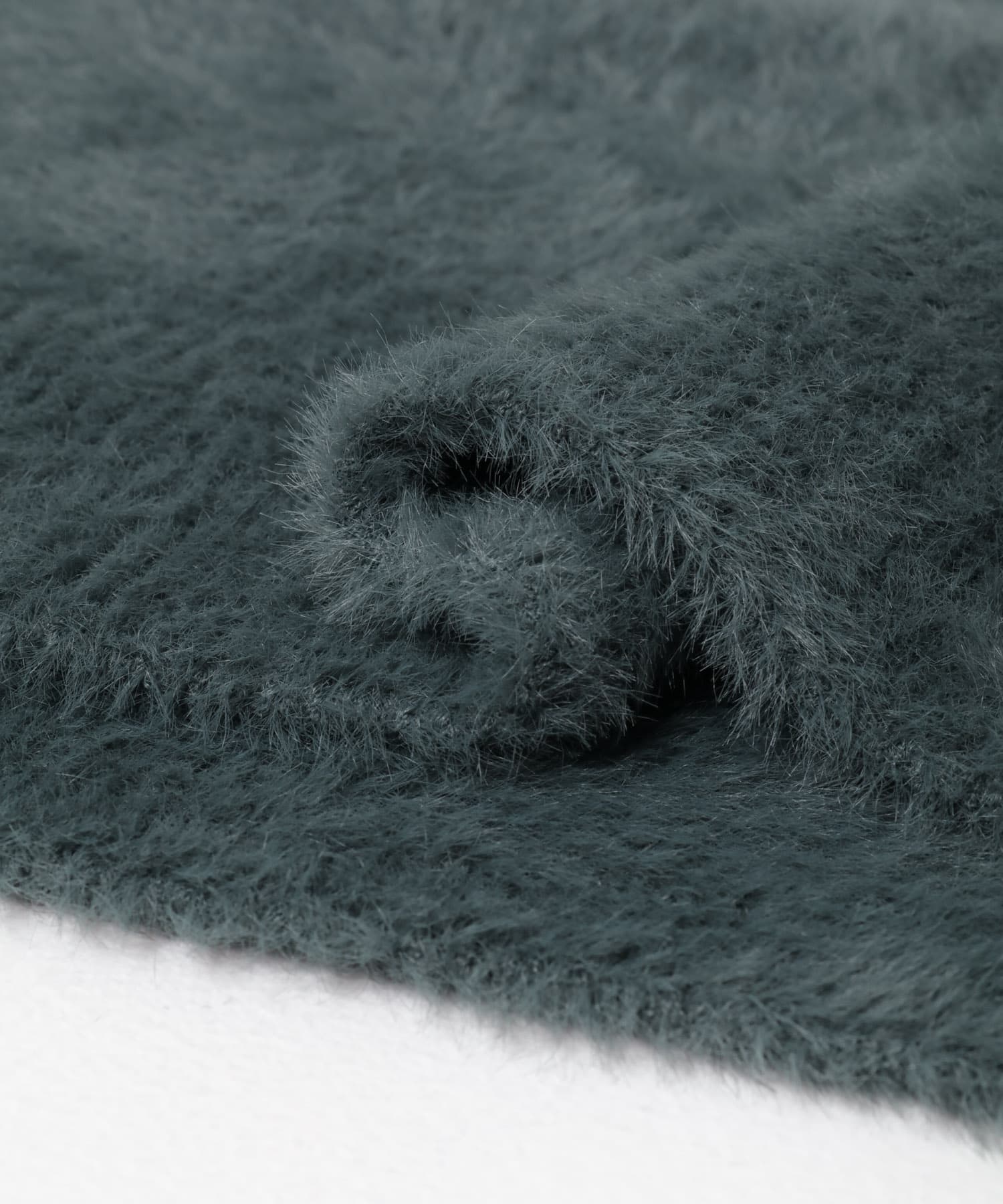 ミニシャギーVネックニット GRN FREE