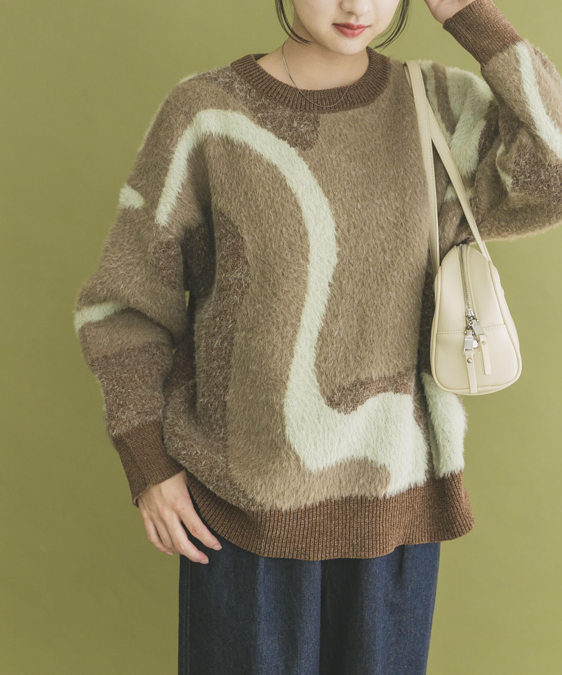 フェザージャガードニット