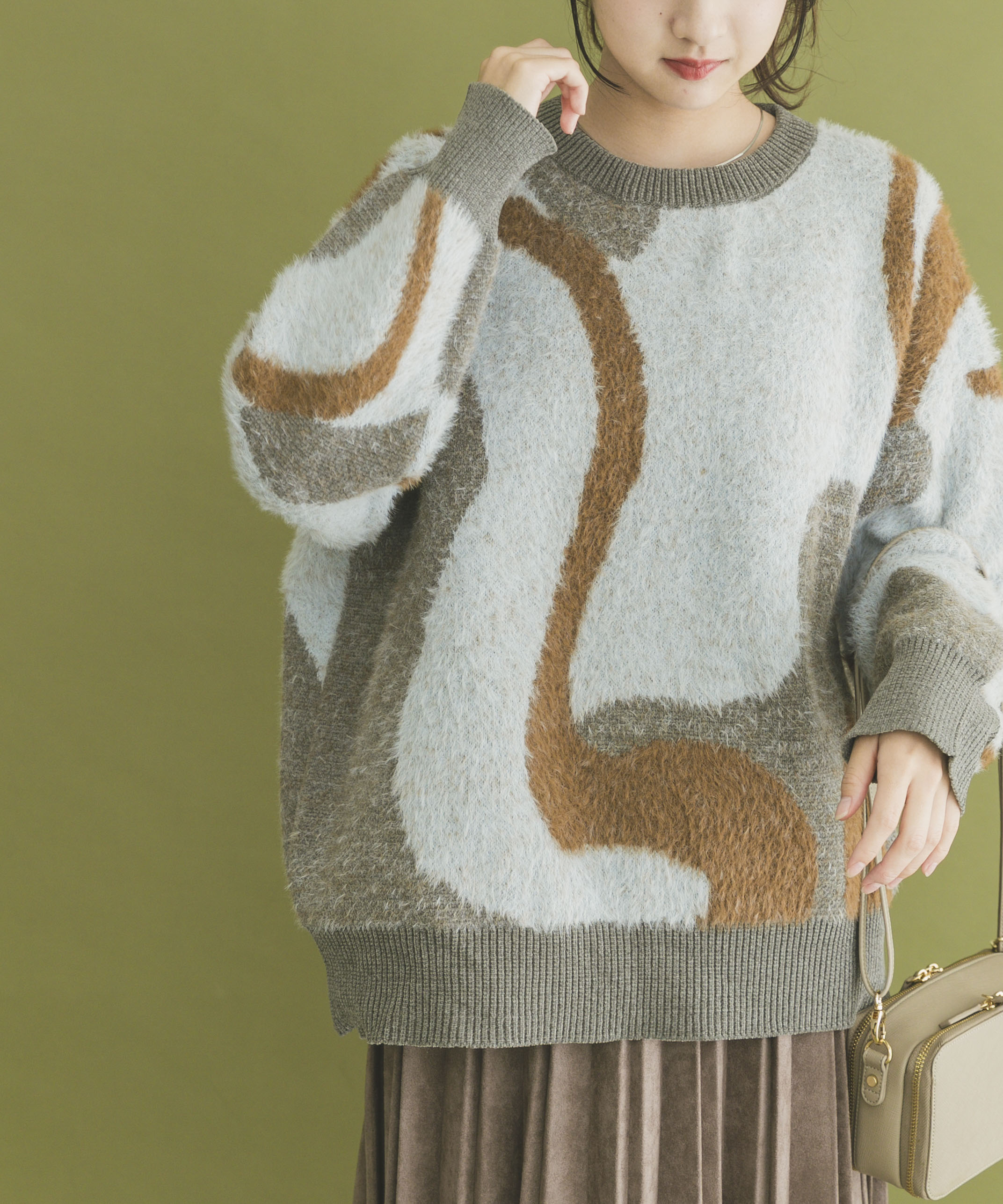 フェザージャガードニット