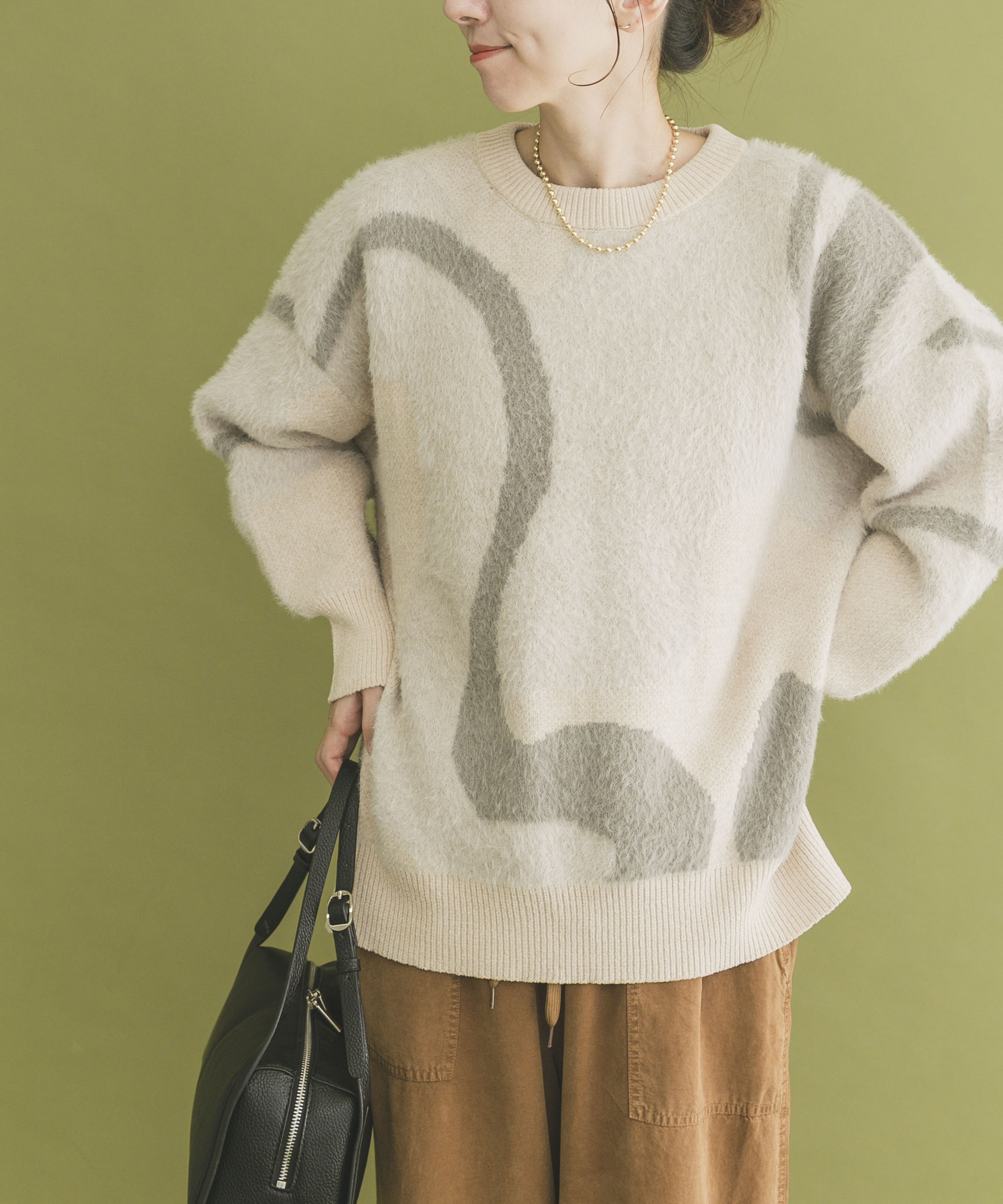 フェザージャガードニット