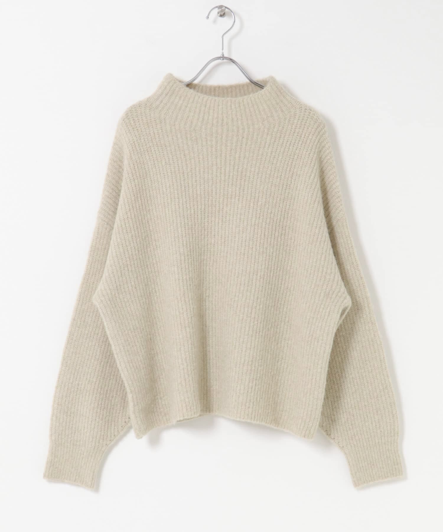 フワフワボトルネックニット L.BEG Free