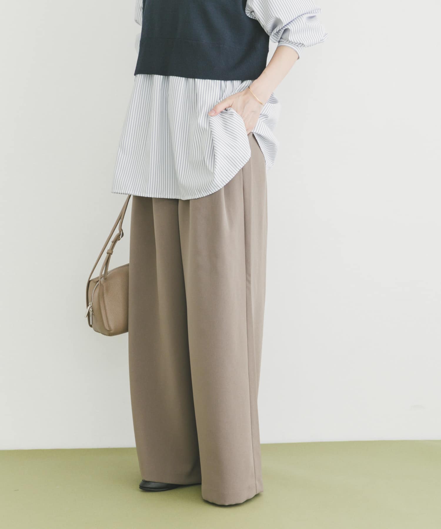 2タックワイドパンツ