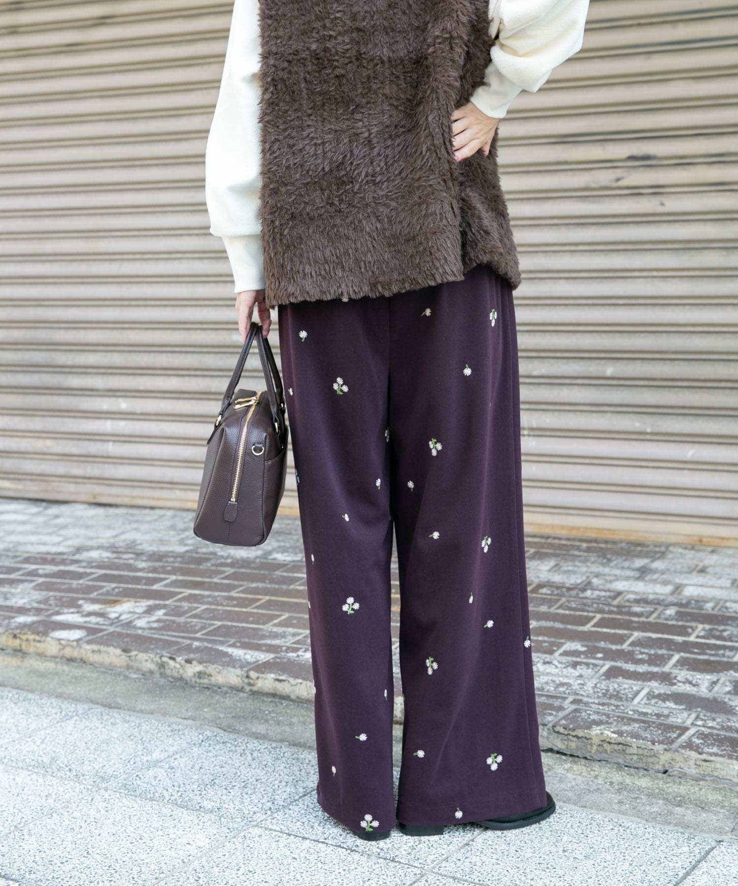 刺繍ベロアパンツ(FREE グレープ): ボトム｜URBAN RESEARCH公式