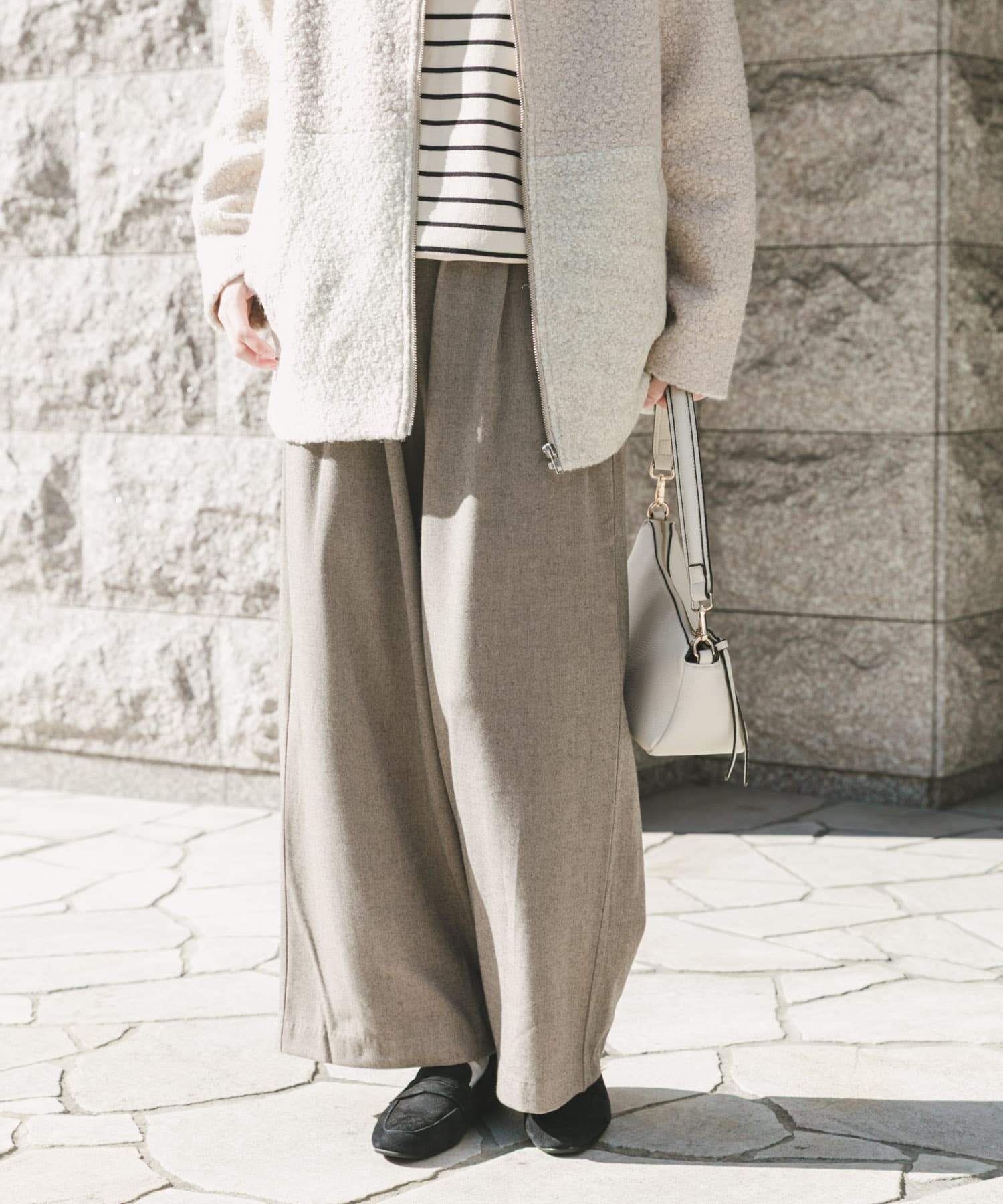 ウールライクイージーパンツ