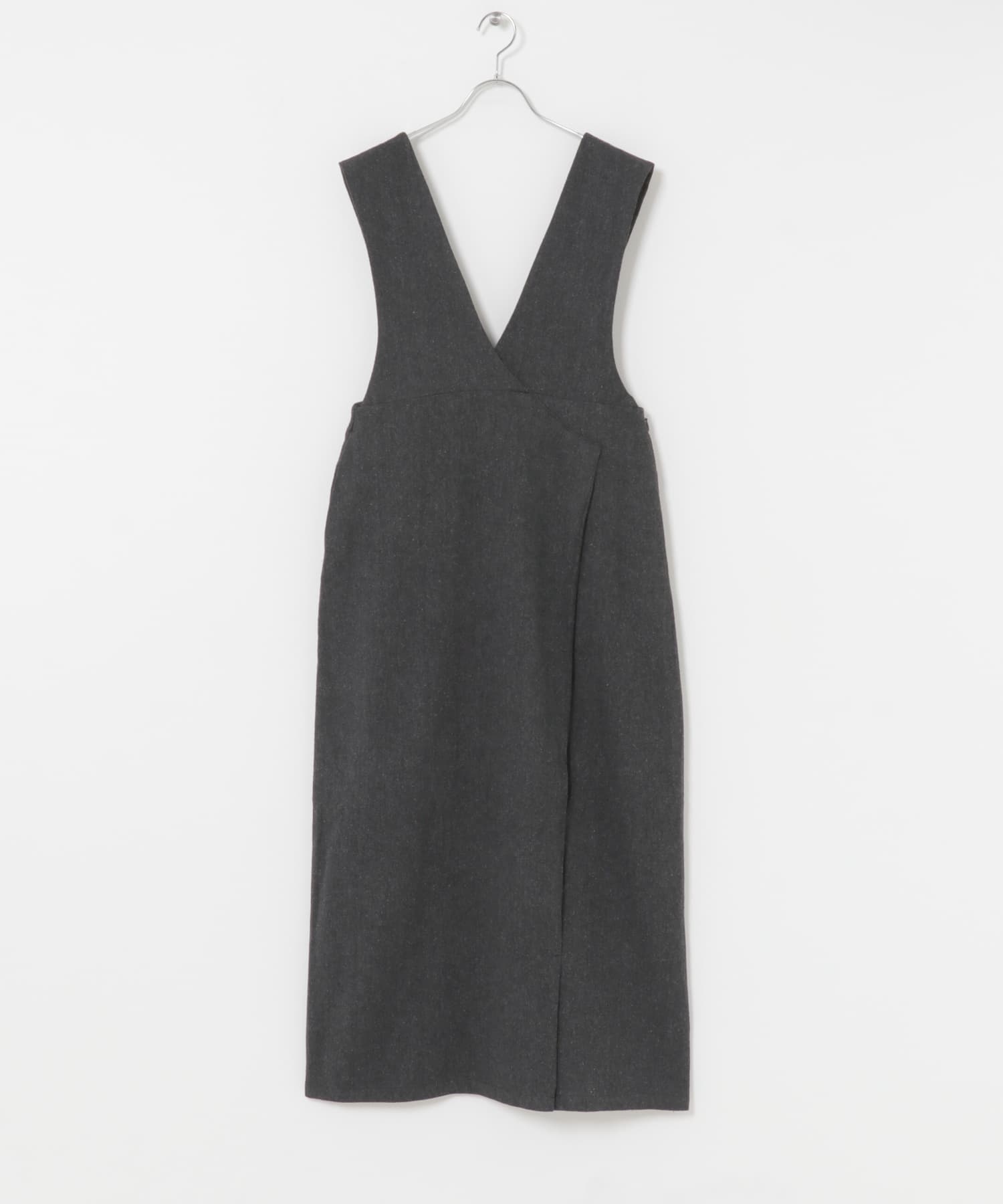 ゴマツイードジャンパースカート BLK Free