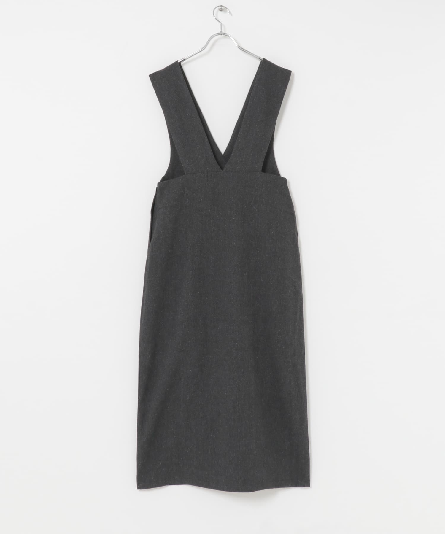 ゴマツイードジャンパースカート BLK Free