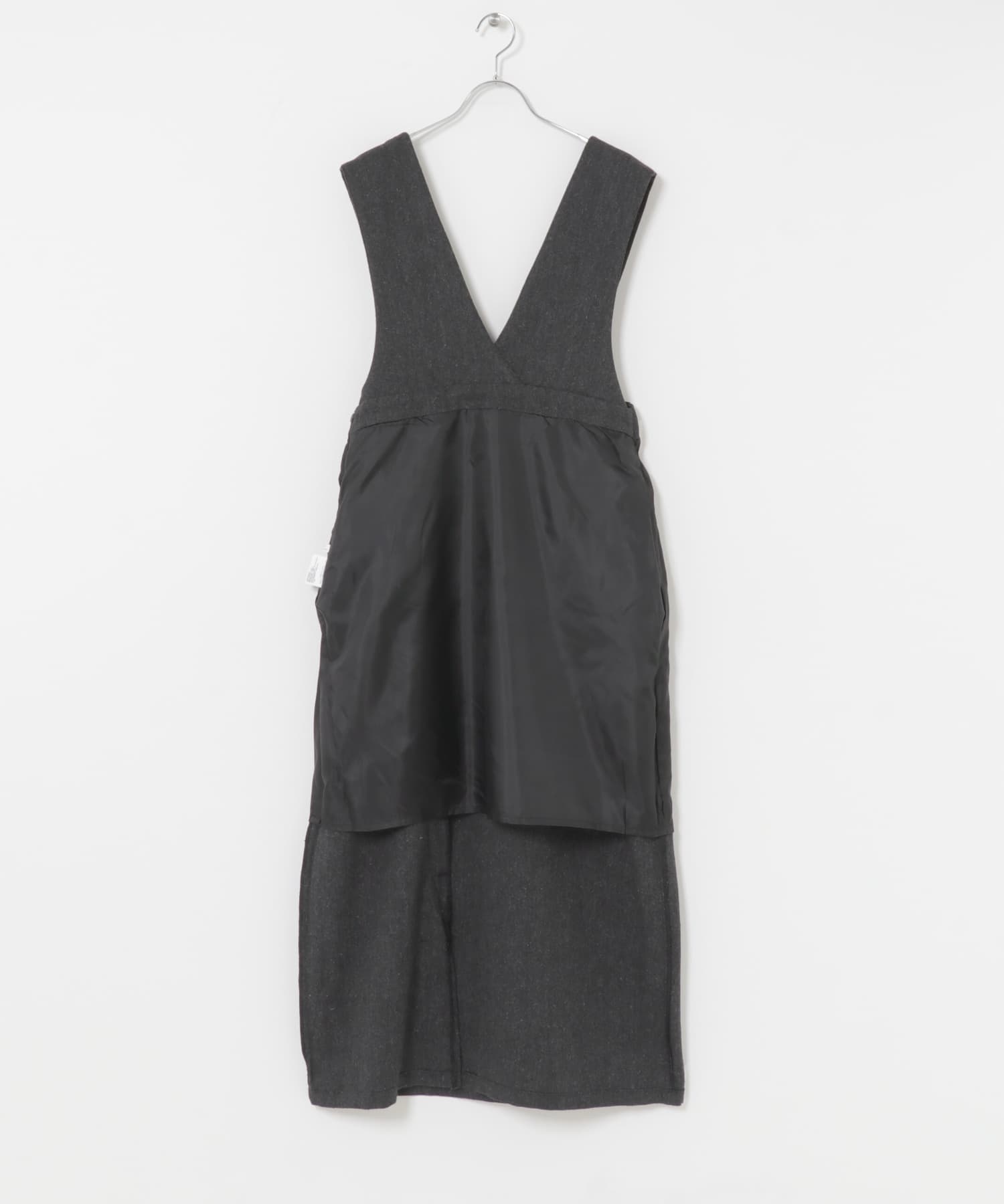 ゴマツイードジャンパースカート BLK Free