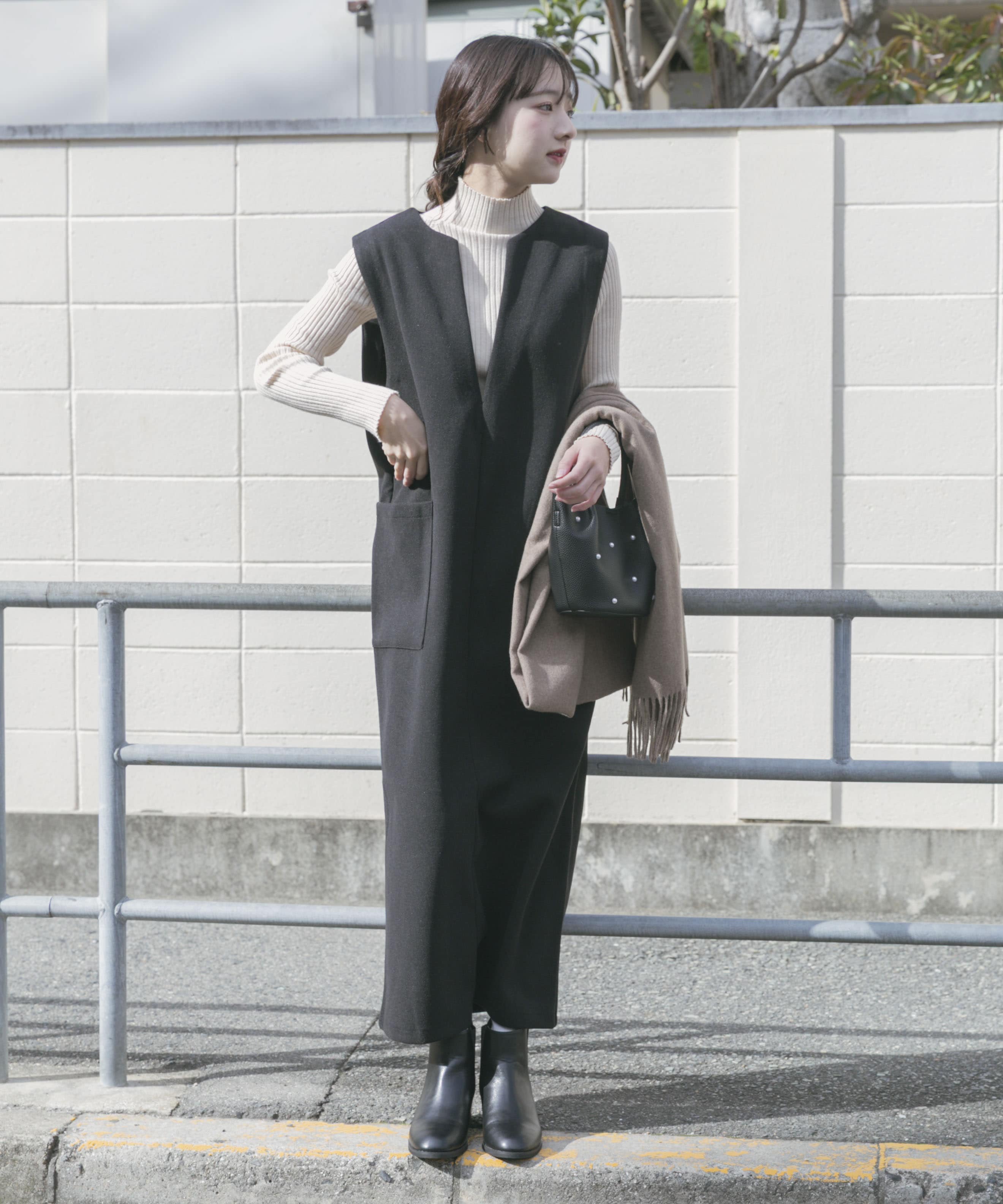 ジャージメルトンジャンパースカート