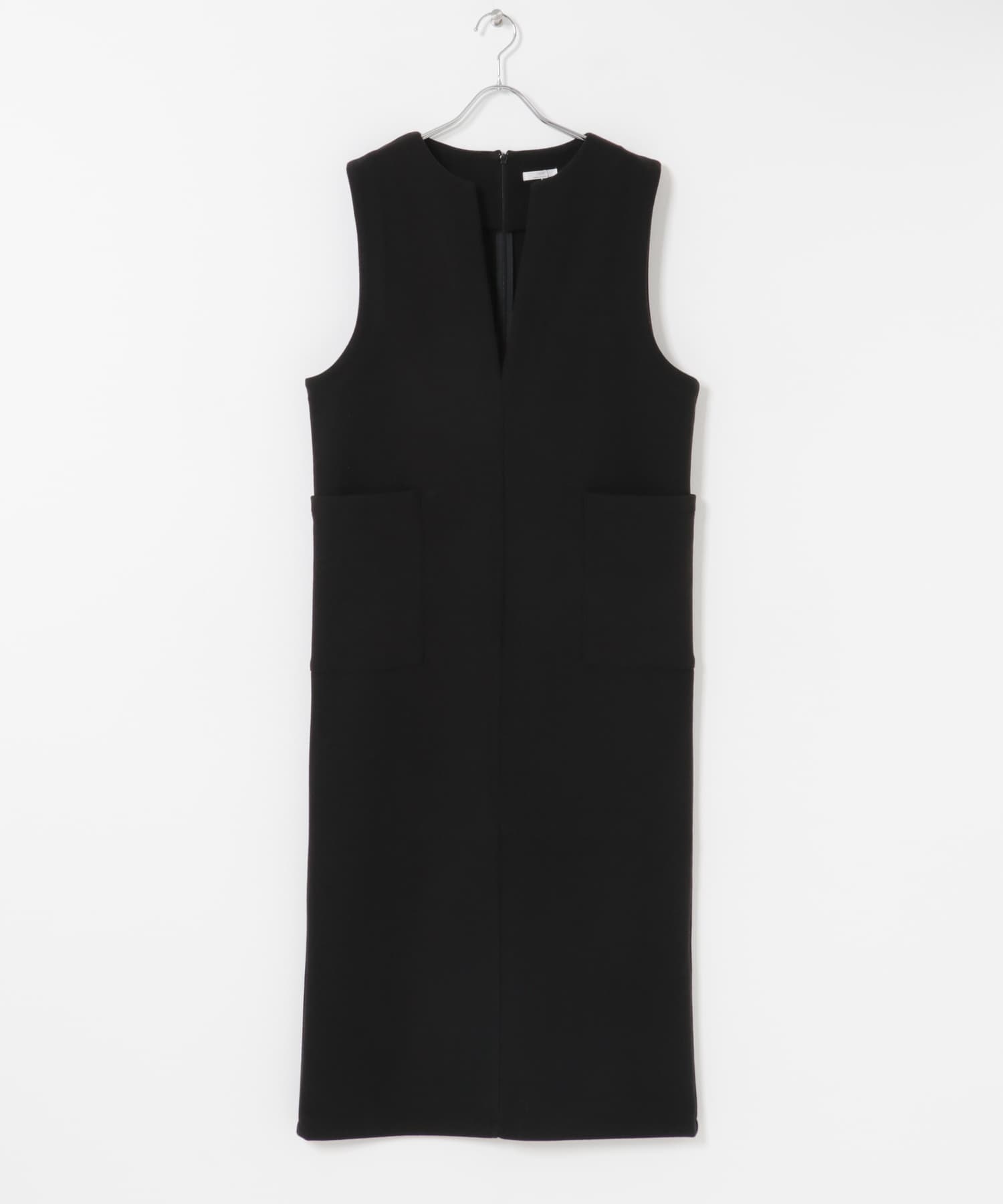 ジャージメルトンジャンパースカート BLK Free