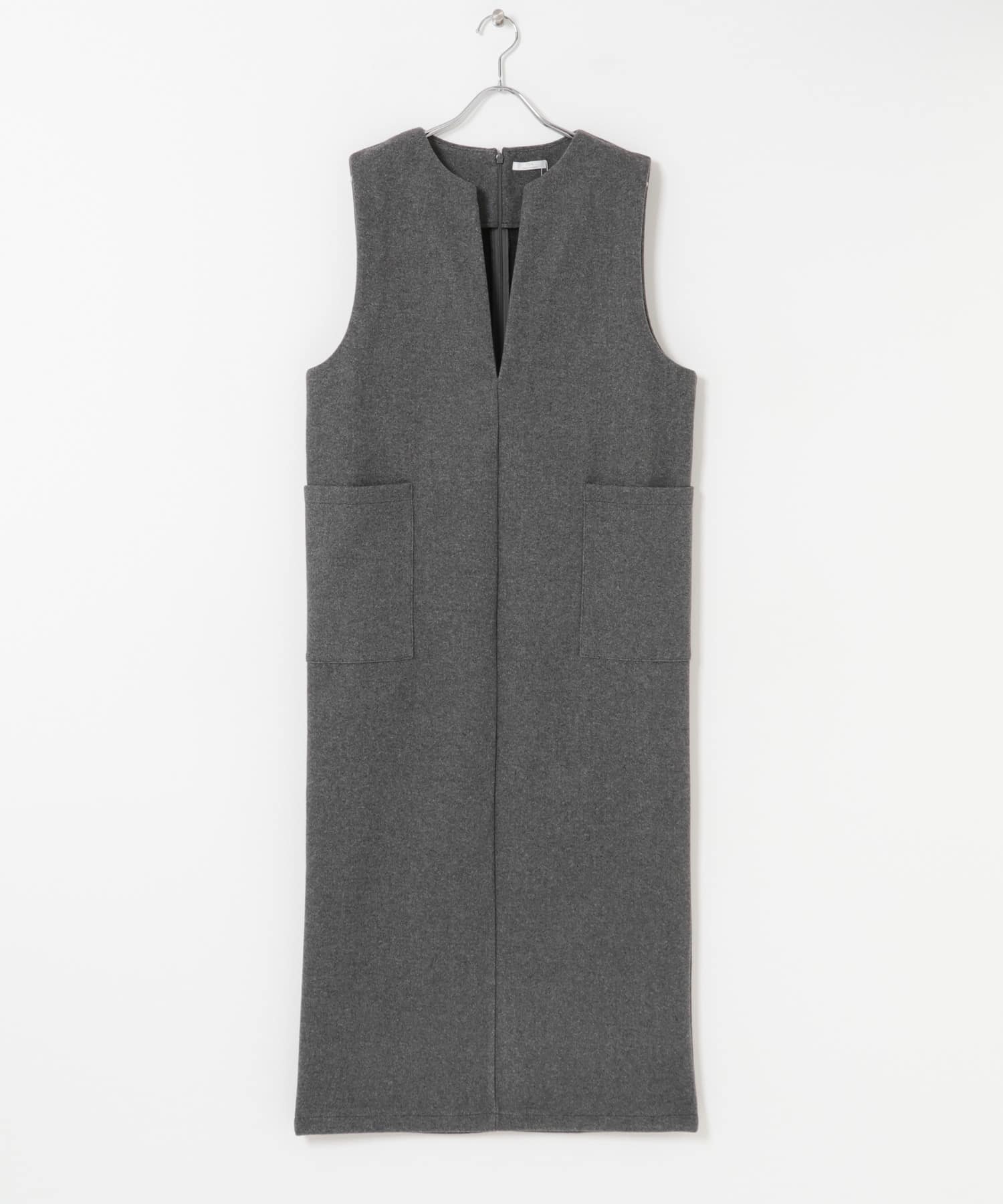 ジャージメルトンジャンパースカート GRY Free