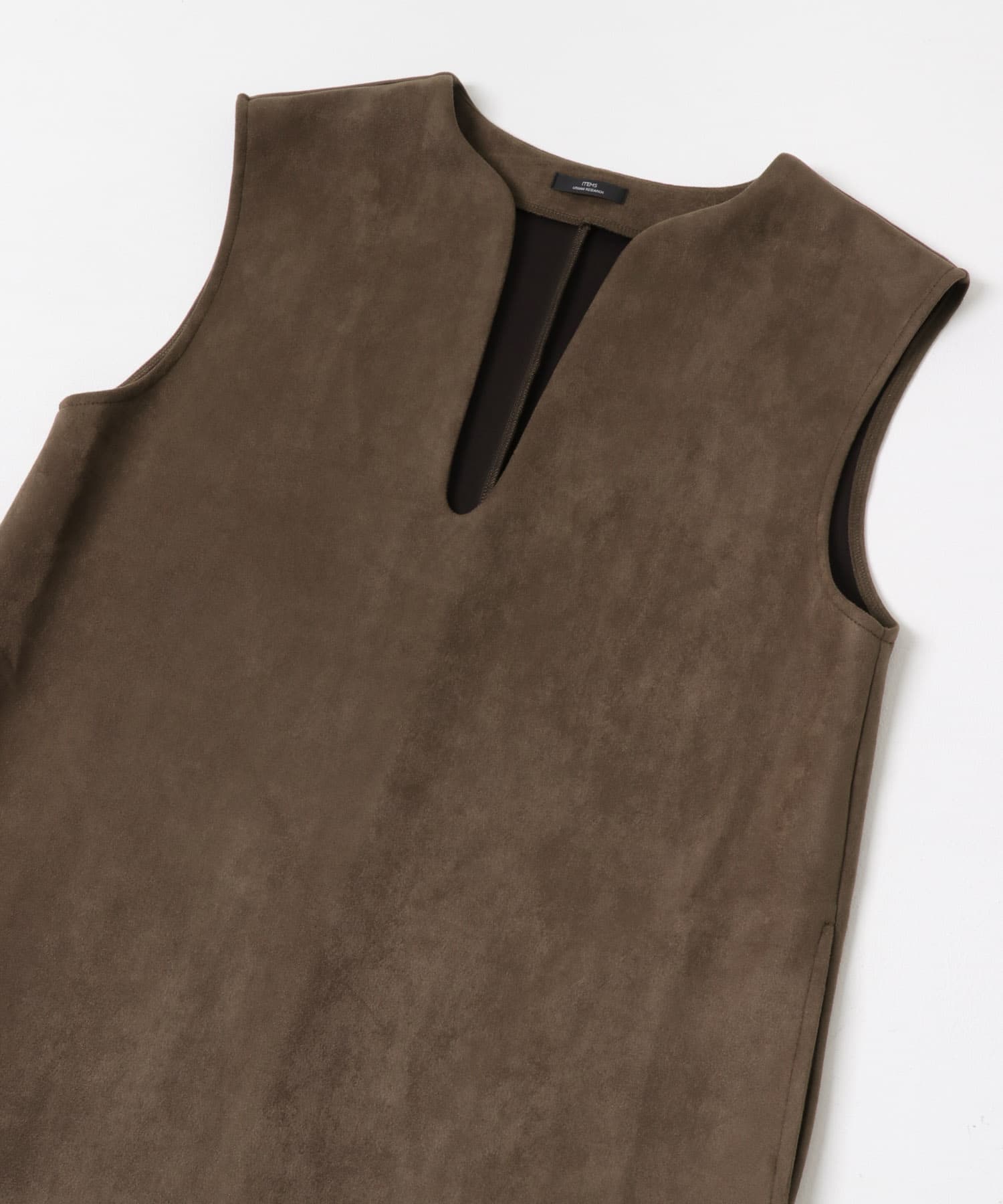 フェイクスエードジャンスカ BRN Free