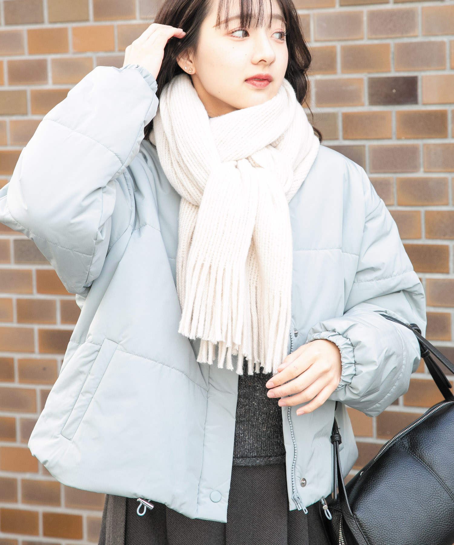 中綿クロップドジャケット