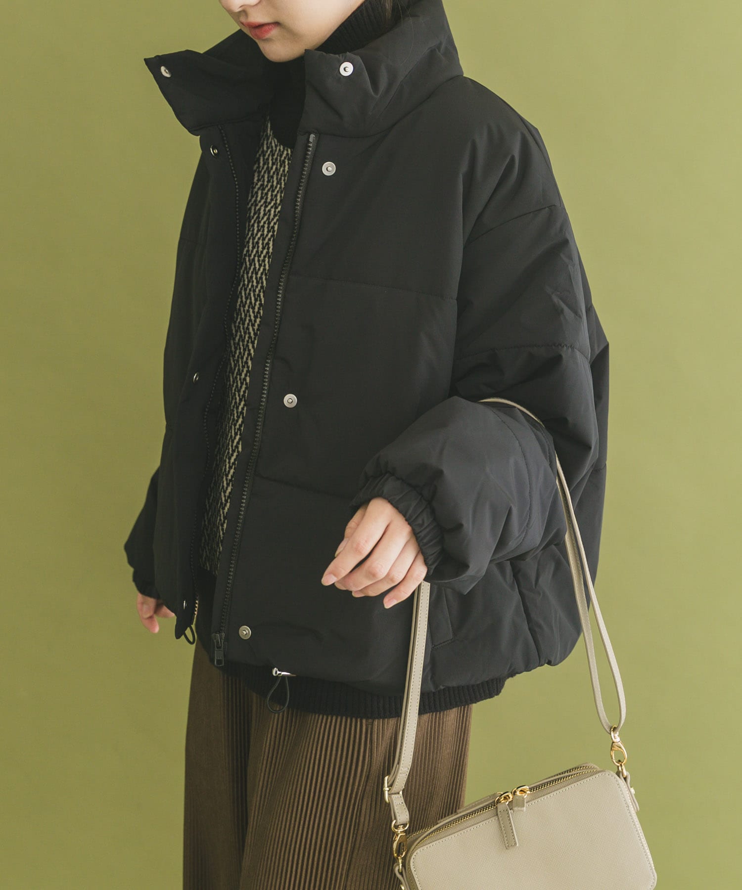 中綿クロップドジャケット