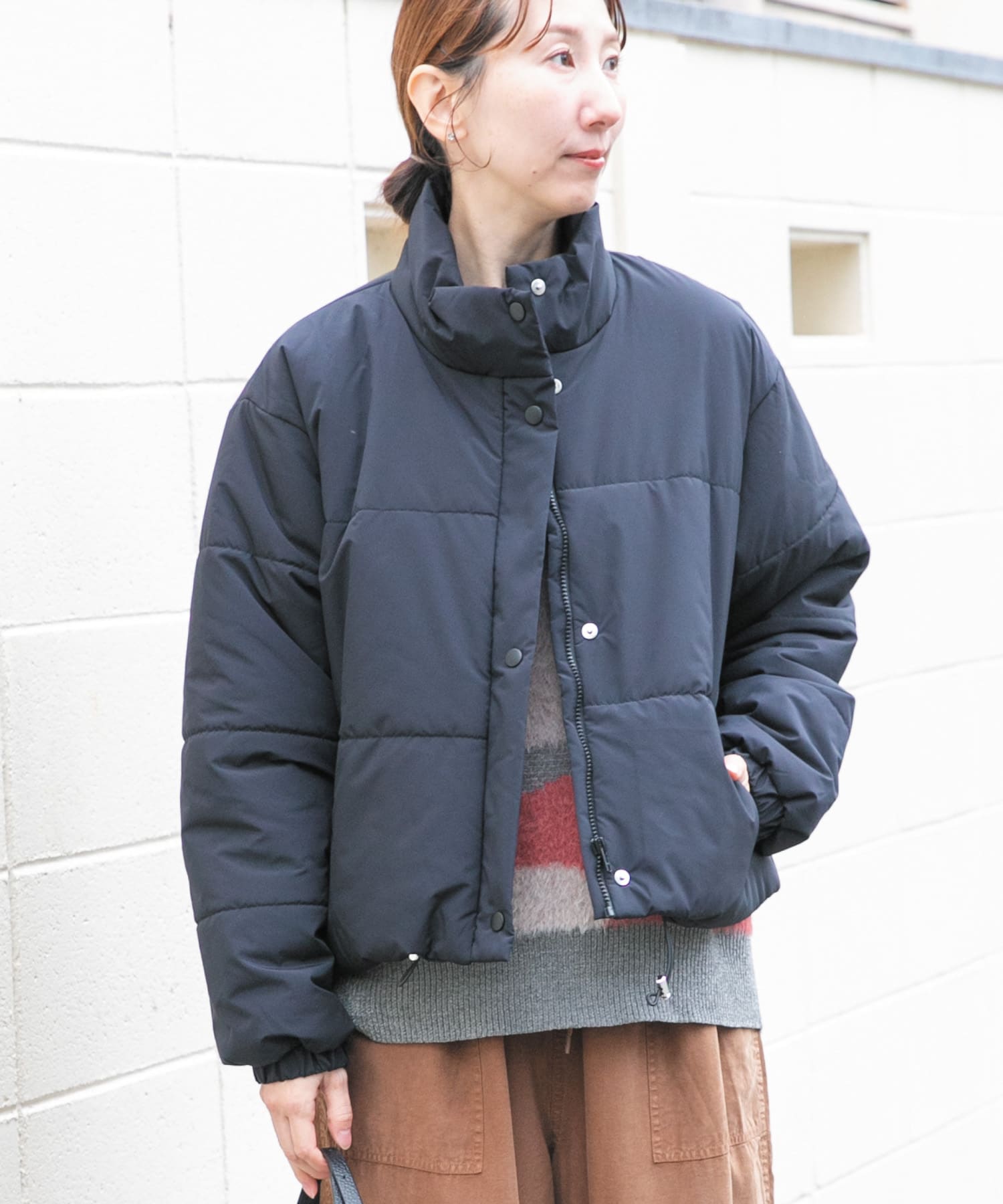 中綿クロップドジャケット