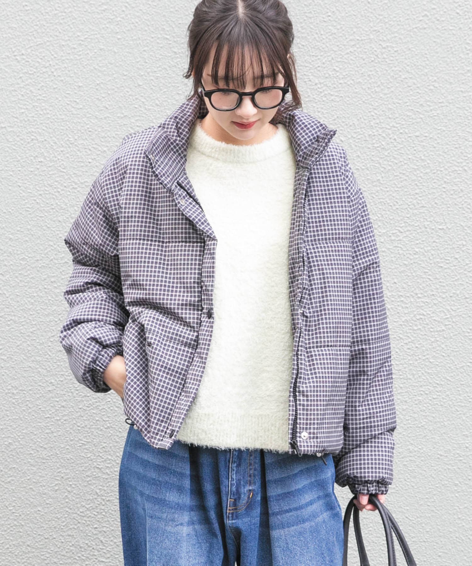 中綿クロップドジャケット