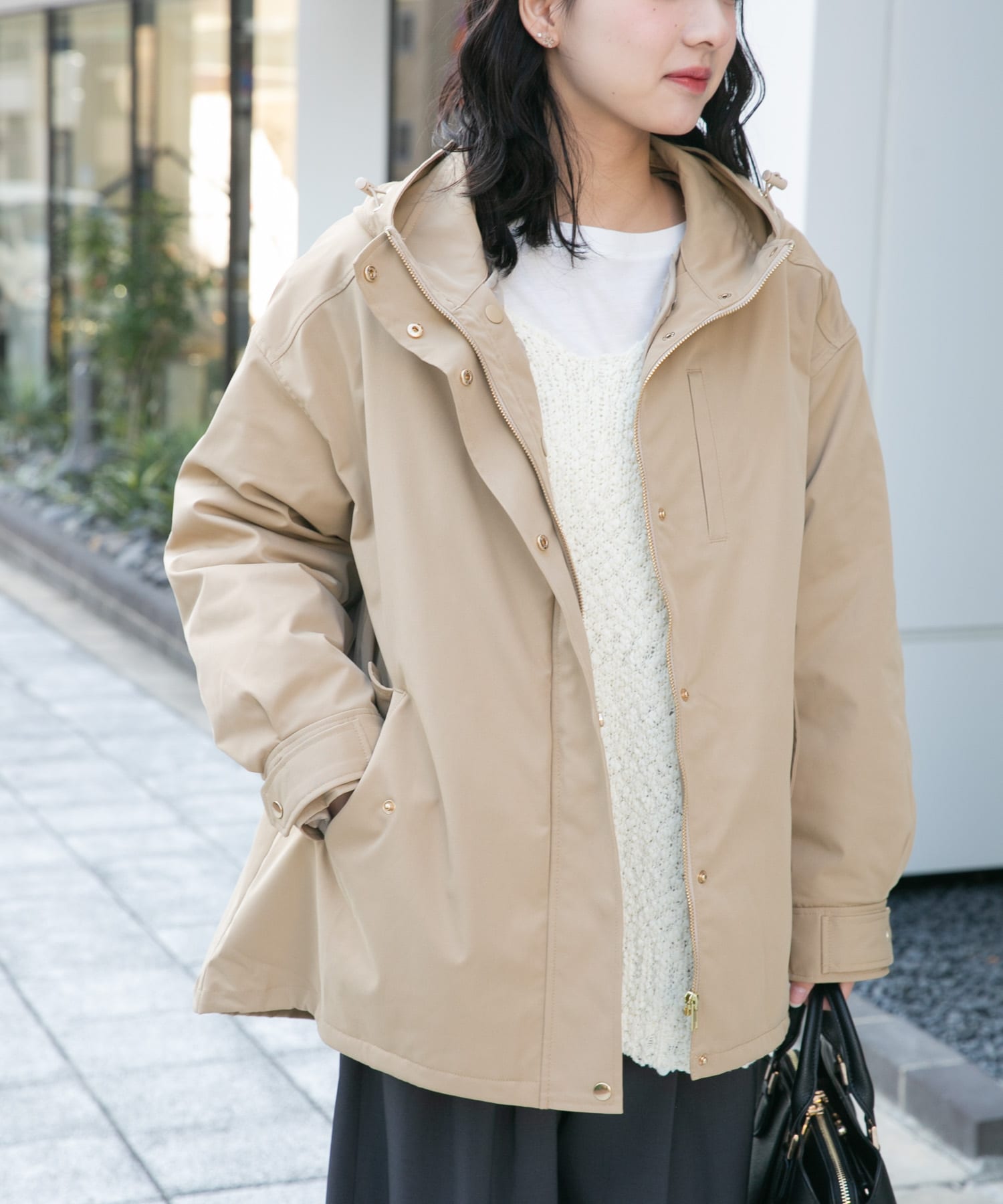 キルトライナー付きマウンテンパーカー(FREE KHK): アウター｜URBAN