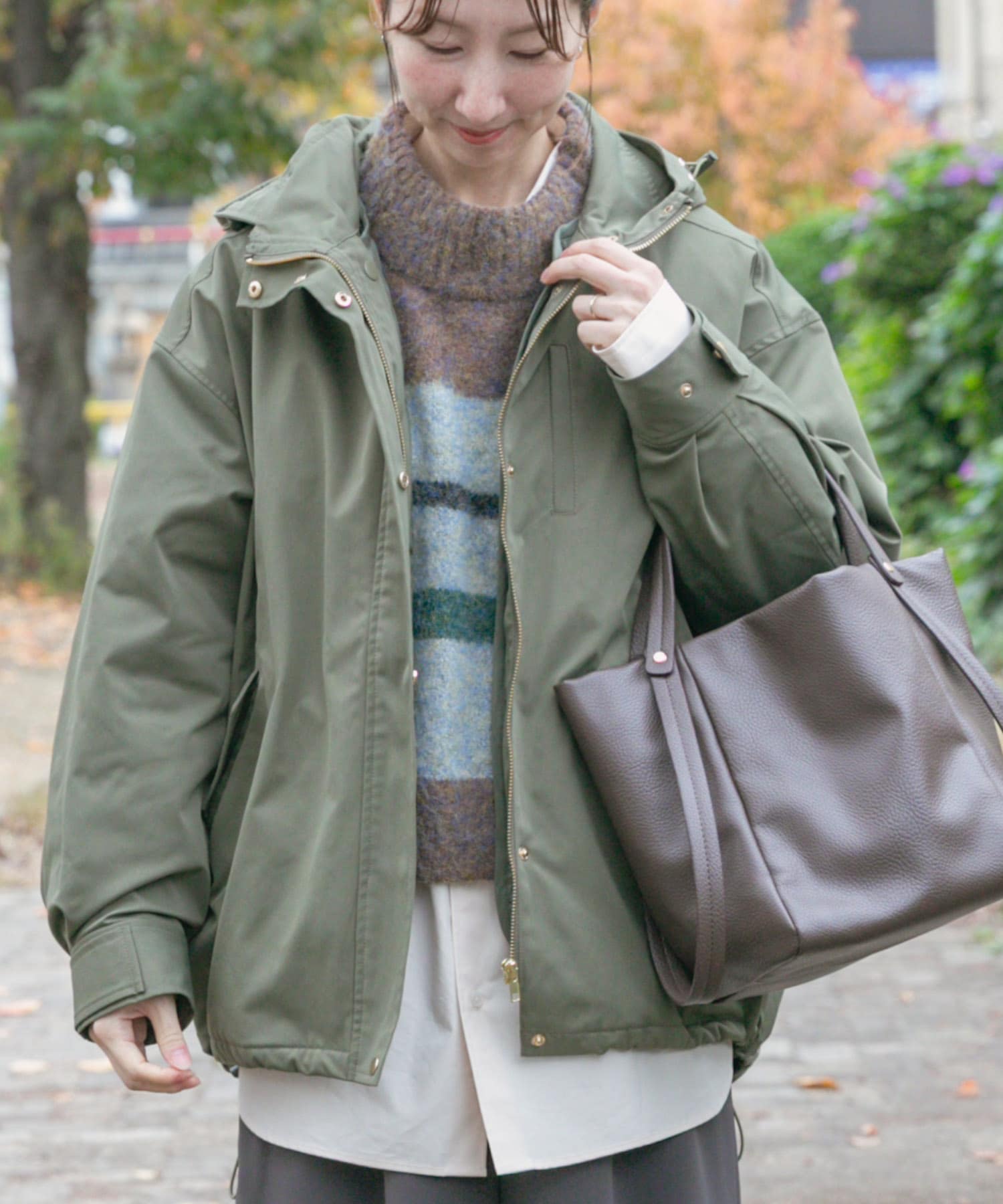 キルトライナー付きマウンテンパーカー(FREE KHK): アウター｜URBAN