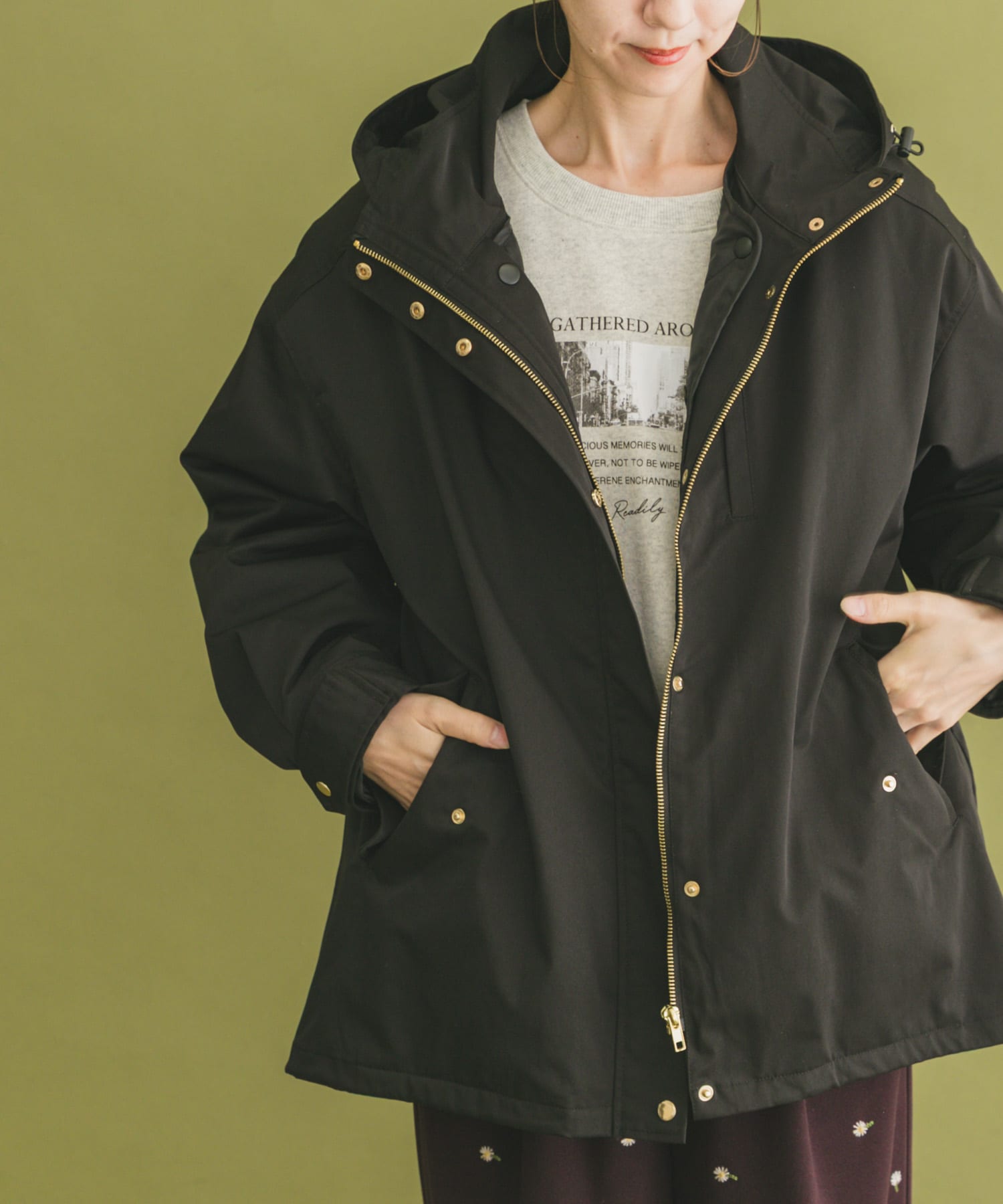 キルトライナー付きマウンテンパーカー