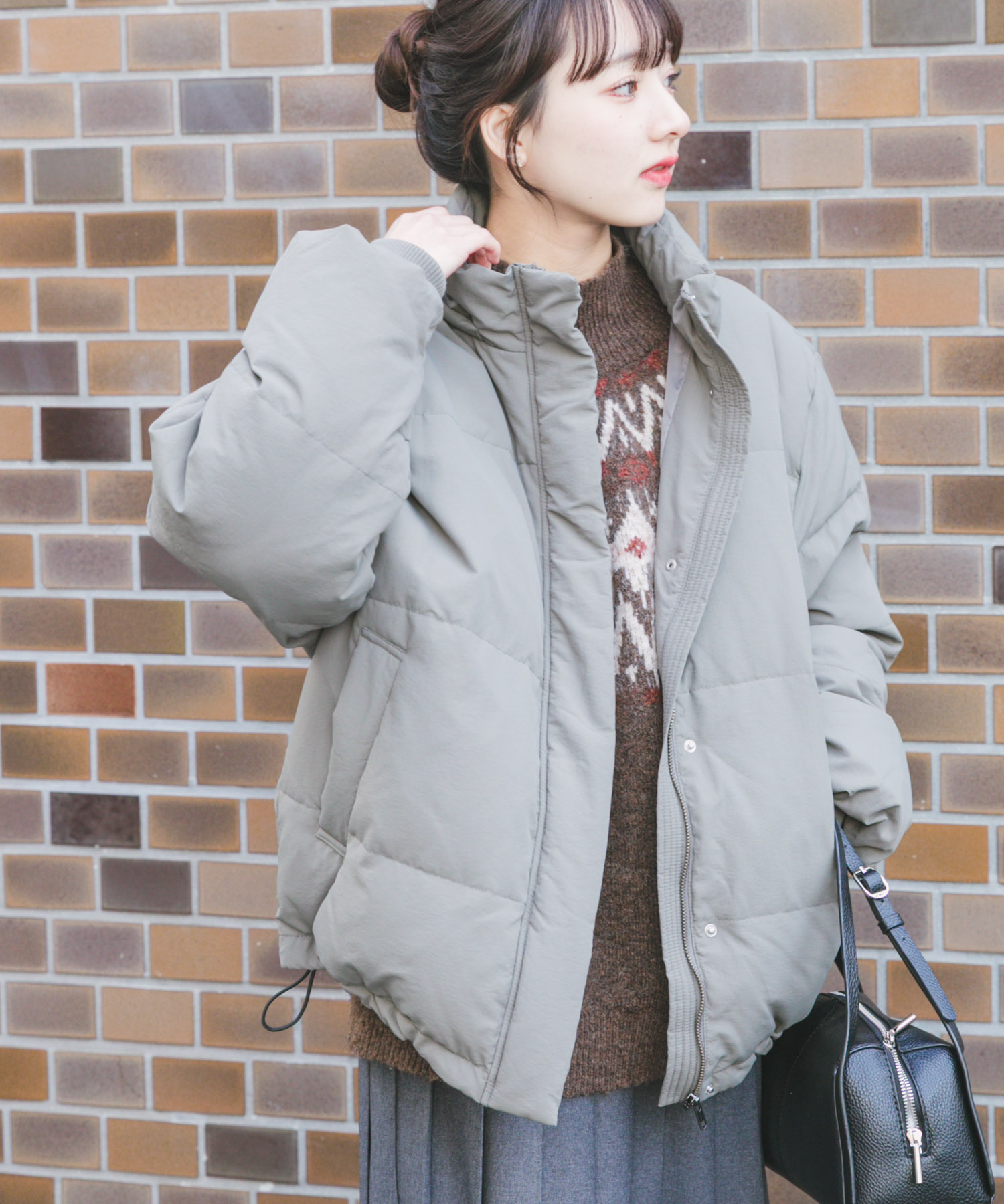 『撥水』フードダウンジャケット