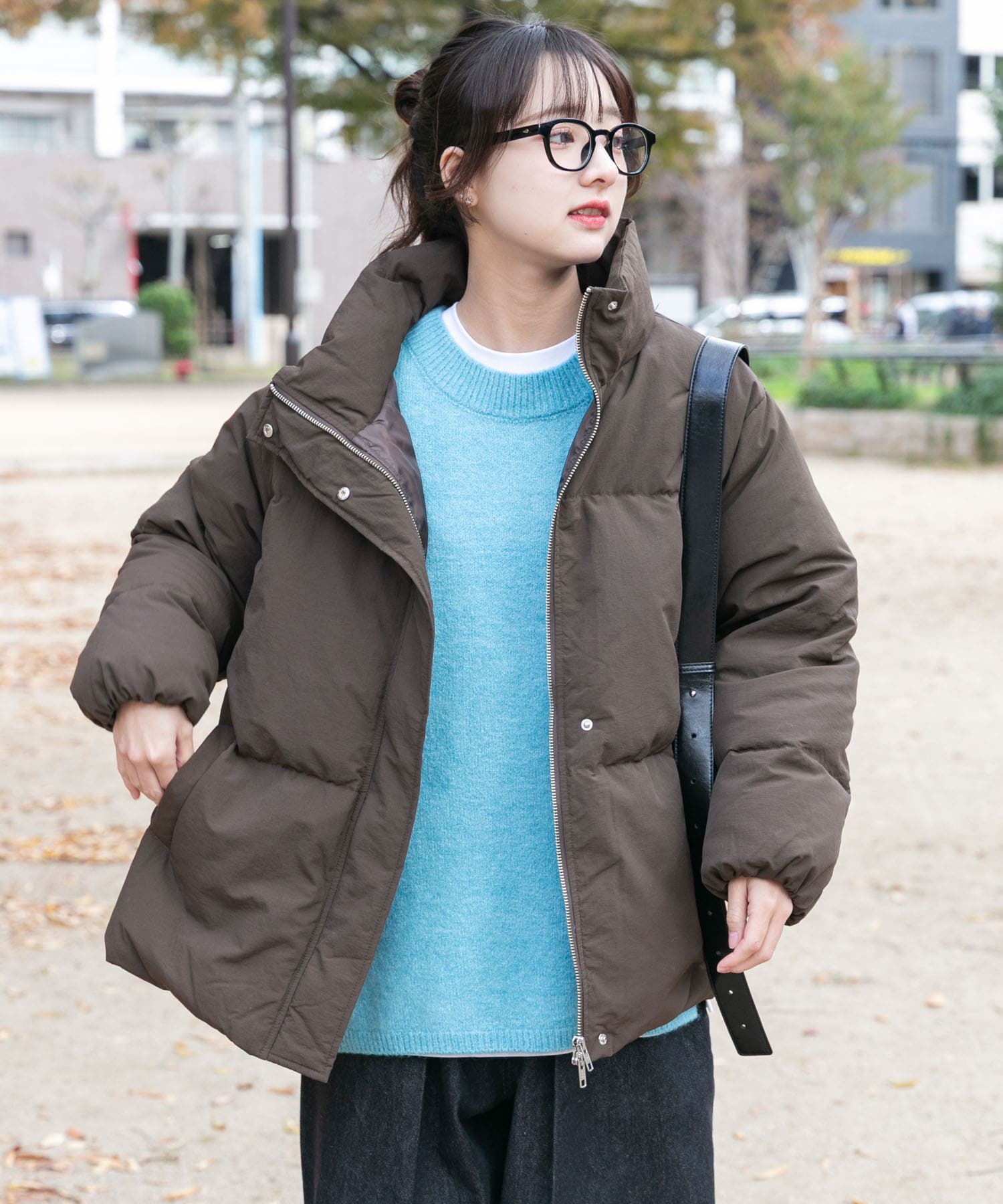 スタンドカラーダウン