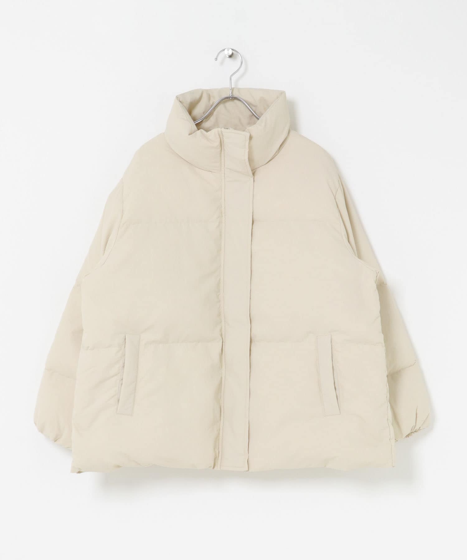 スタンドカラーダウン ECRU FREE