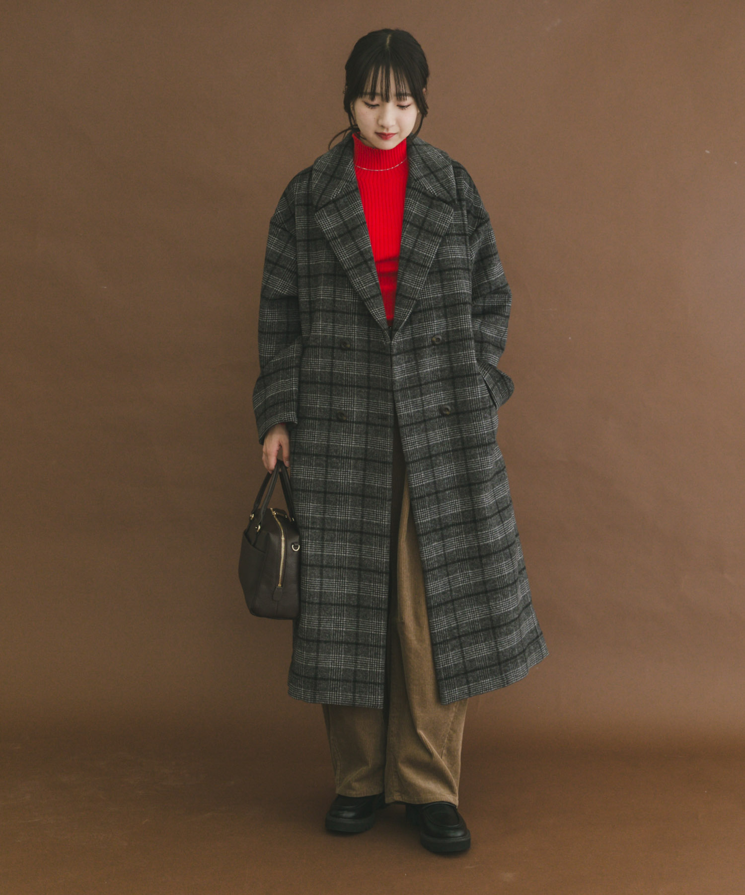 ウールブレンドビッグコート