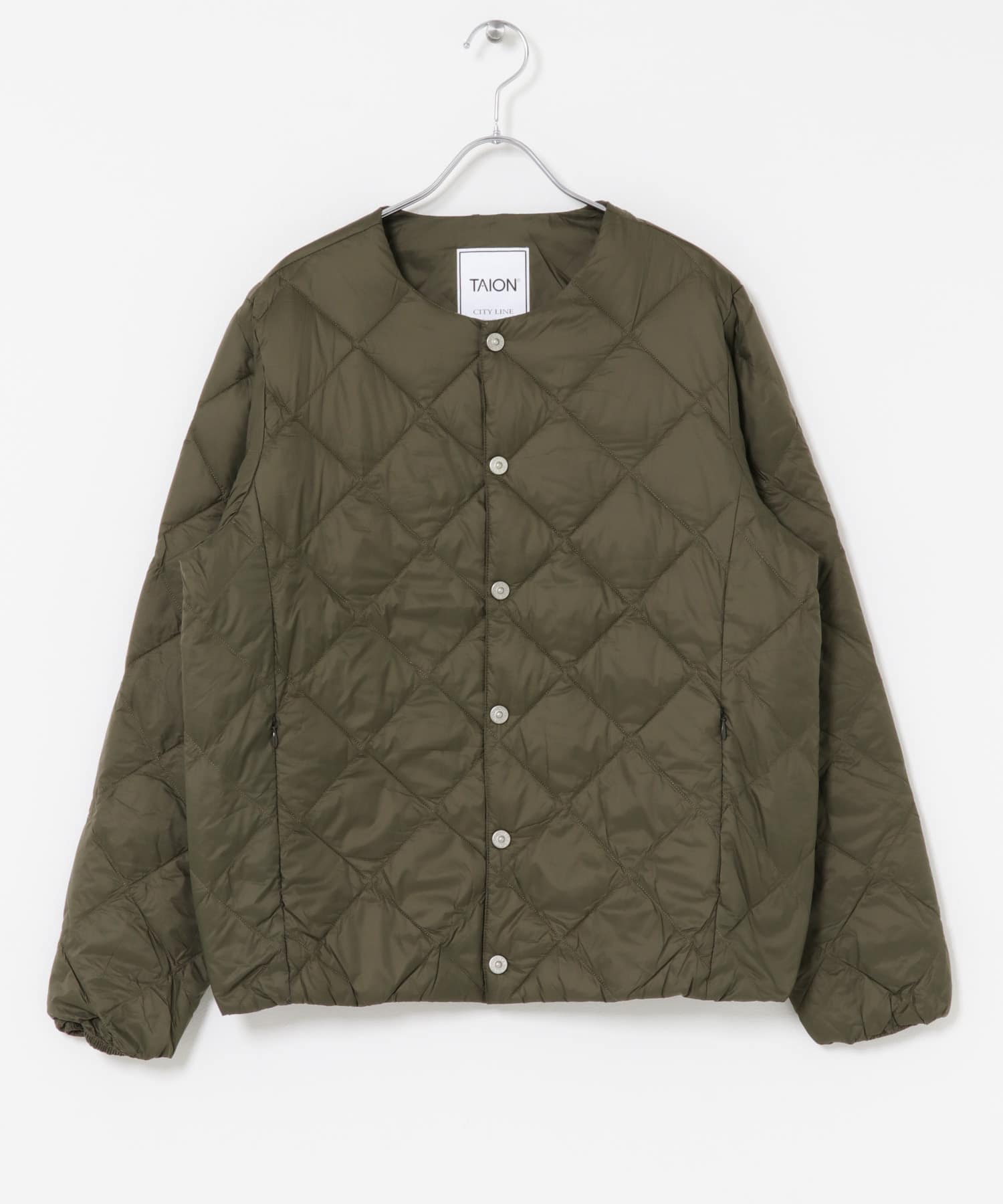 TAION　CREW NECK DOWN JACKET