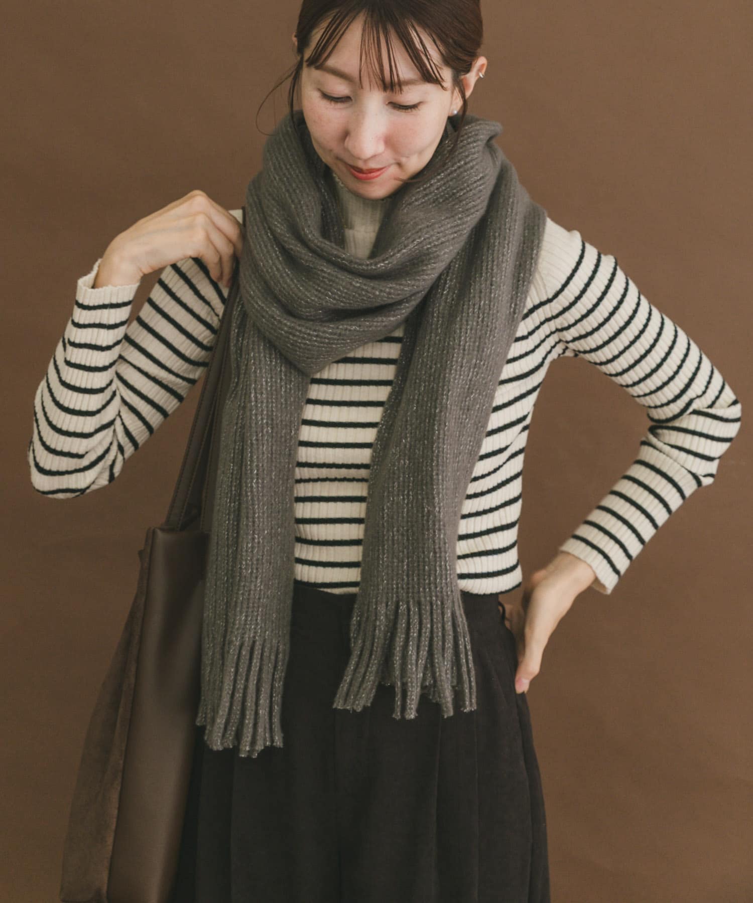 グリッターソフトラッセルストール CHA -