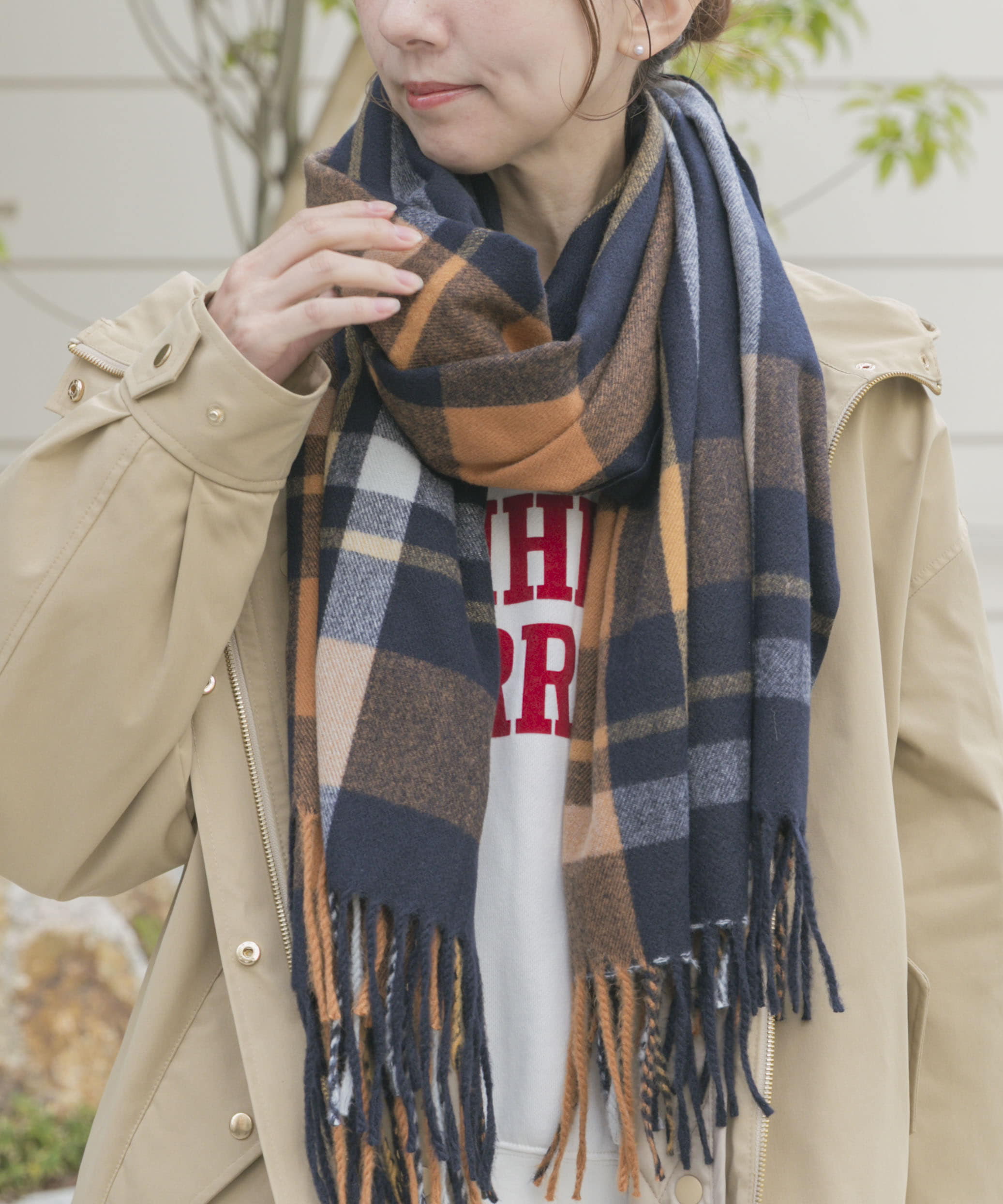 チェックストール