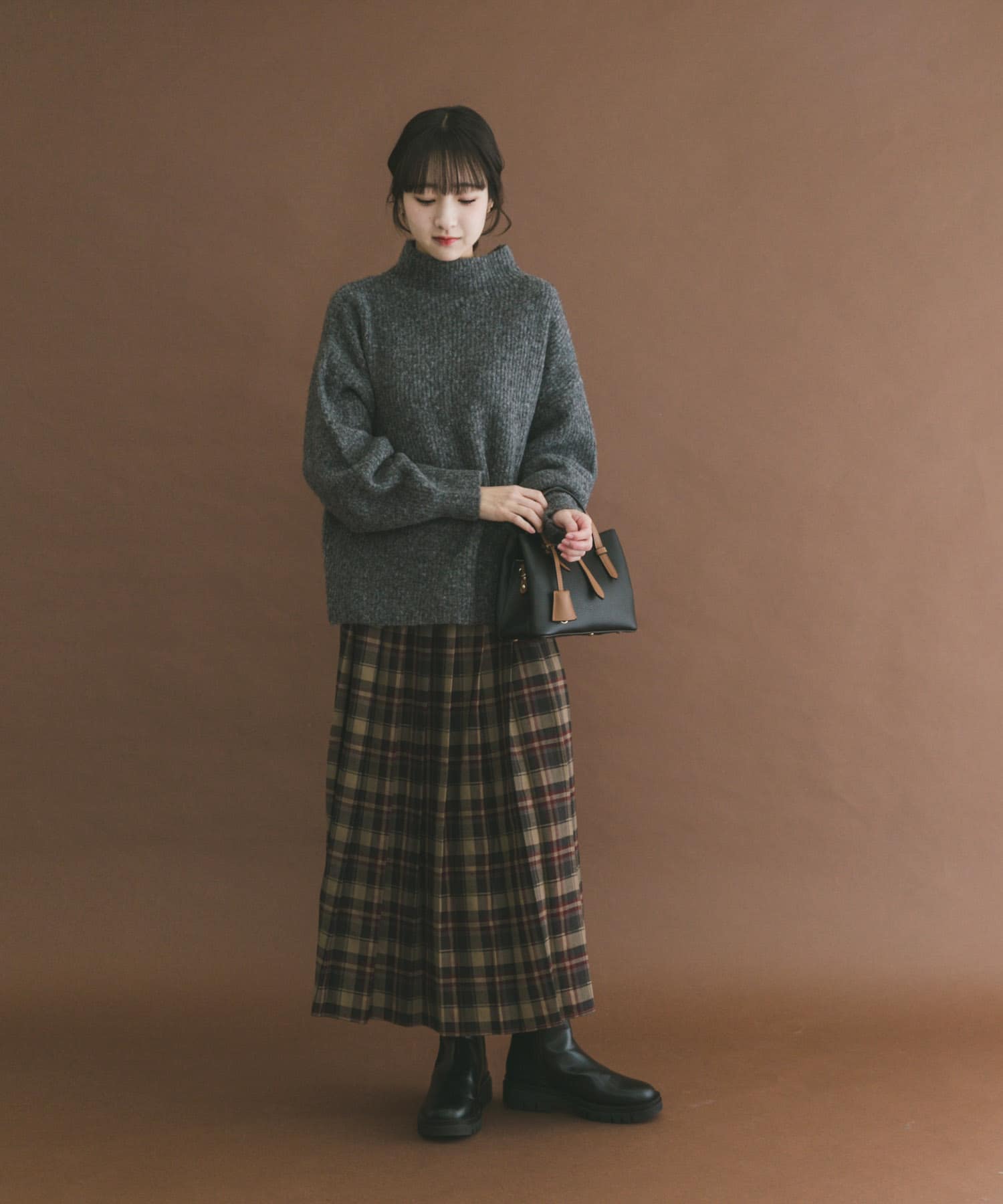 サイドゴアブーツ BLK S