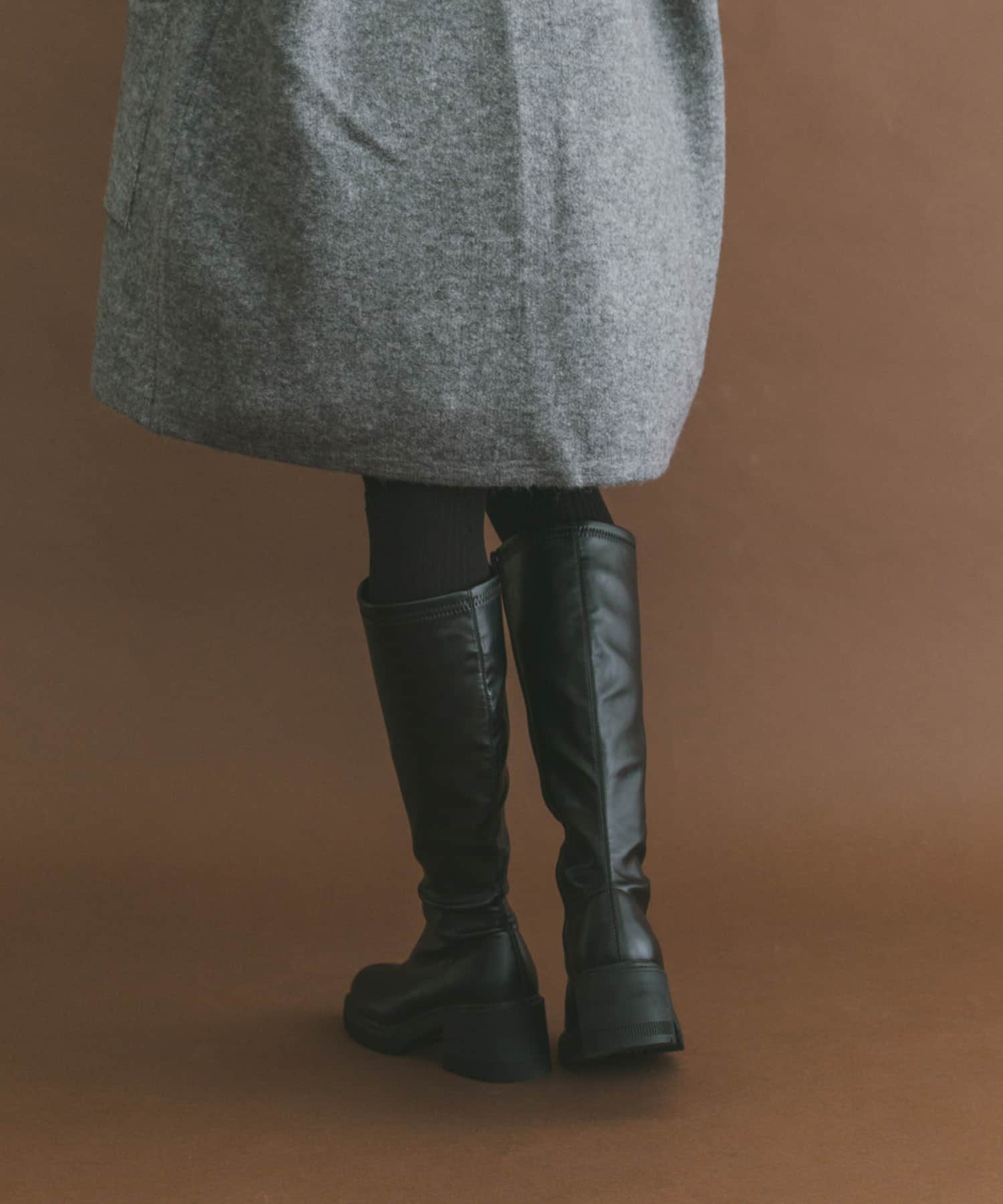 ストレッチロングブーツ BLK S