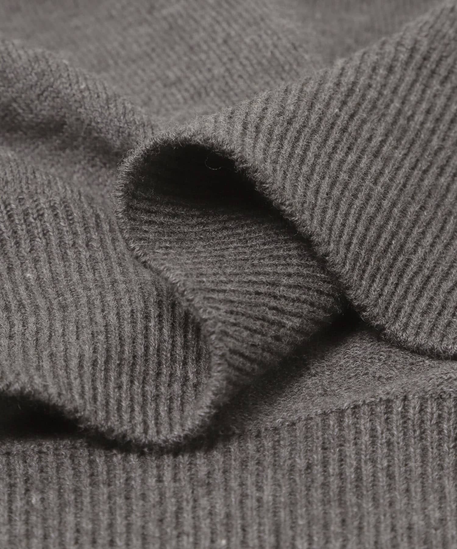 unfil　SOFT YAK COTTON KNIT PULLOVER CHARCOAL 1