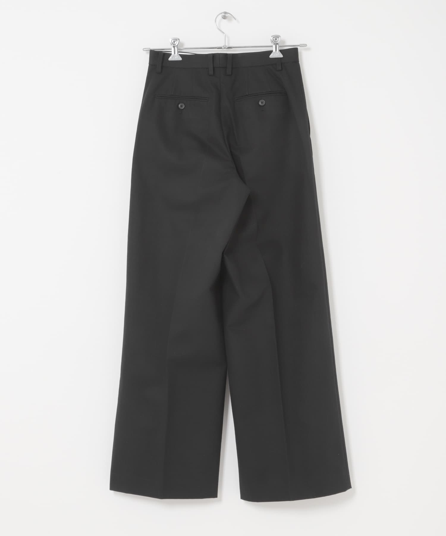 YLEVE　FINX COTTON CHINO TROUSERS BLACK 1